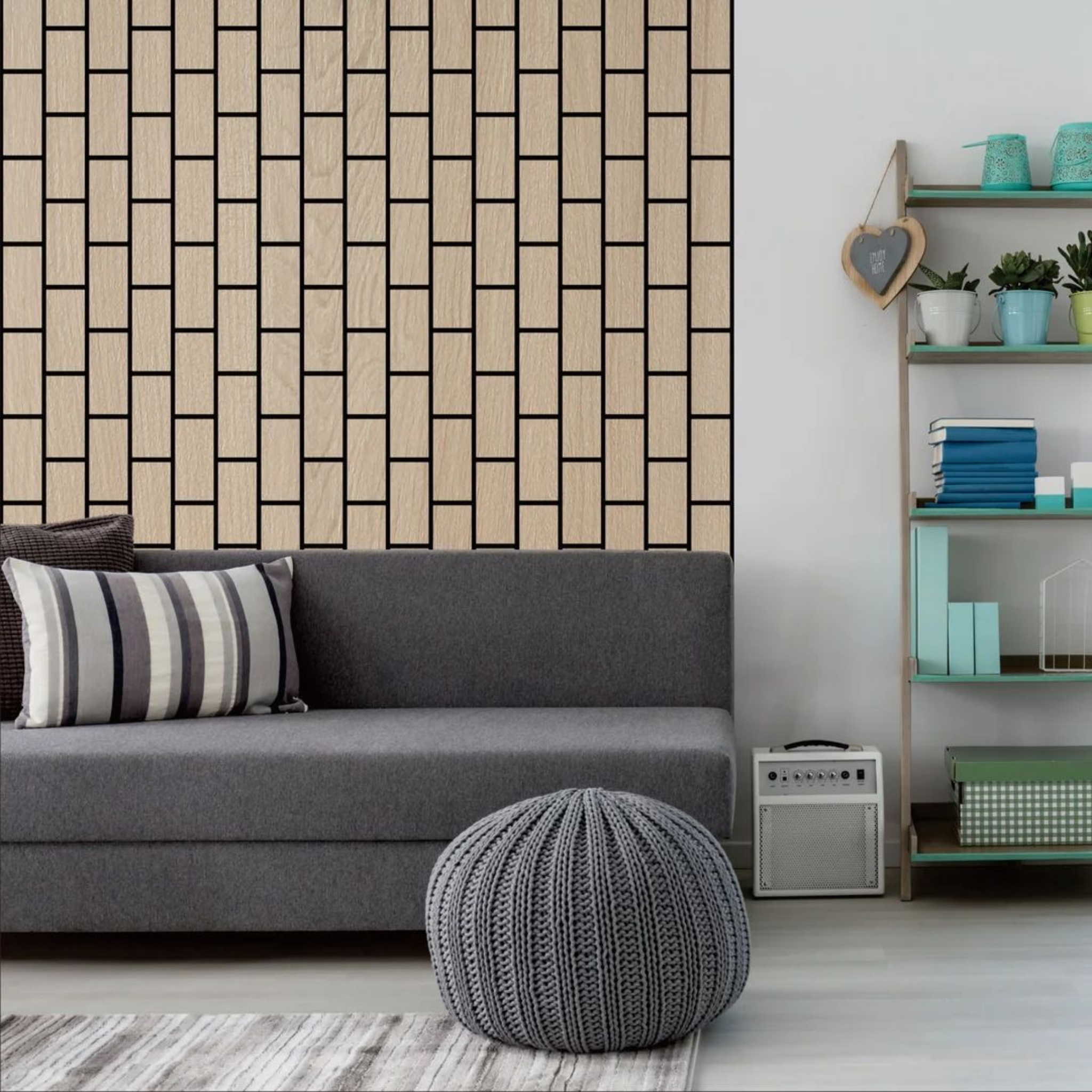 Acoustic Brick Effect Wall Panels (Multi-Colour & 4 Pieces)