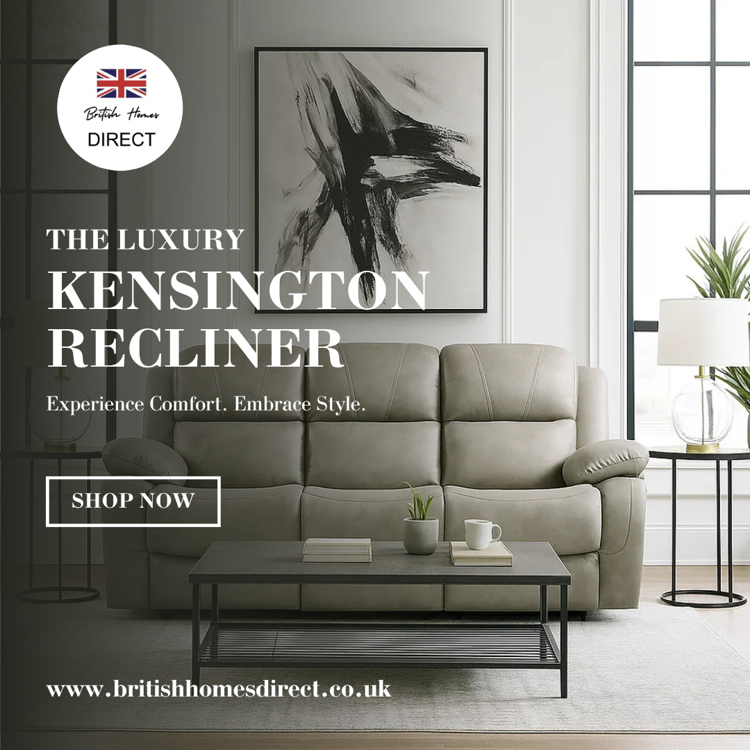 The Luxury Kensington Light Grey Manual Recliner Sofa Range