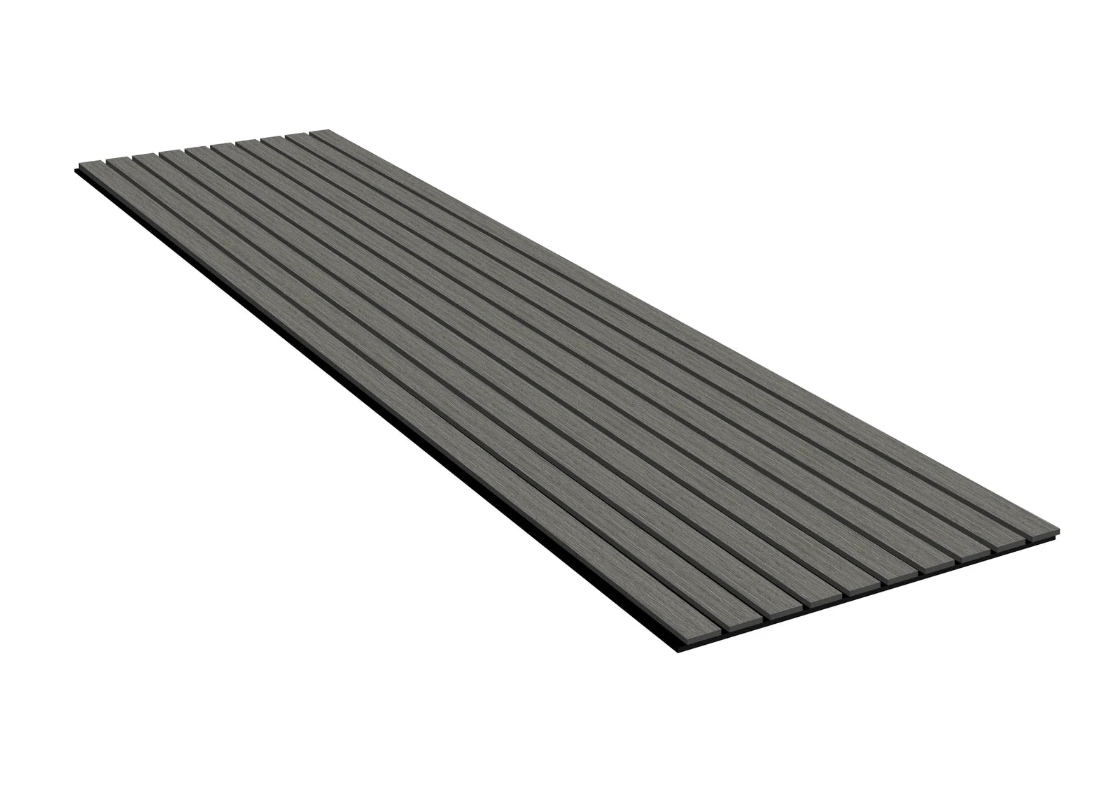 Premium Acoustic Slatted Wall Panel 240cm x 60cm - Light Grey - (50mm thickness)