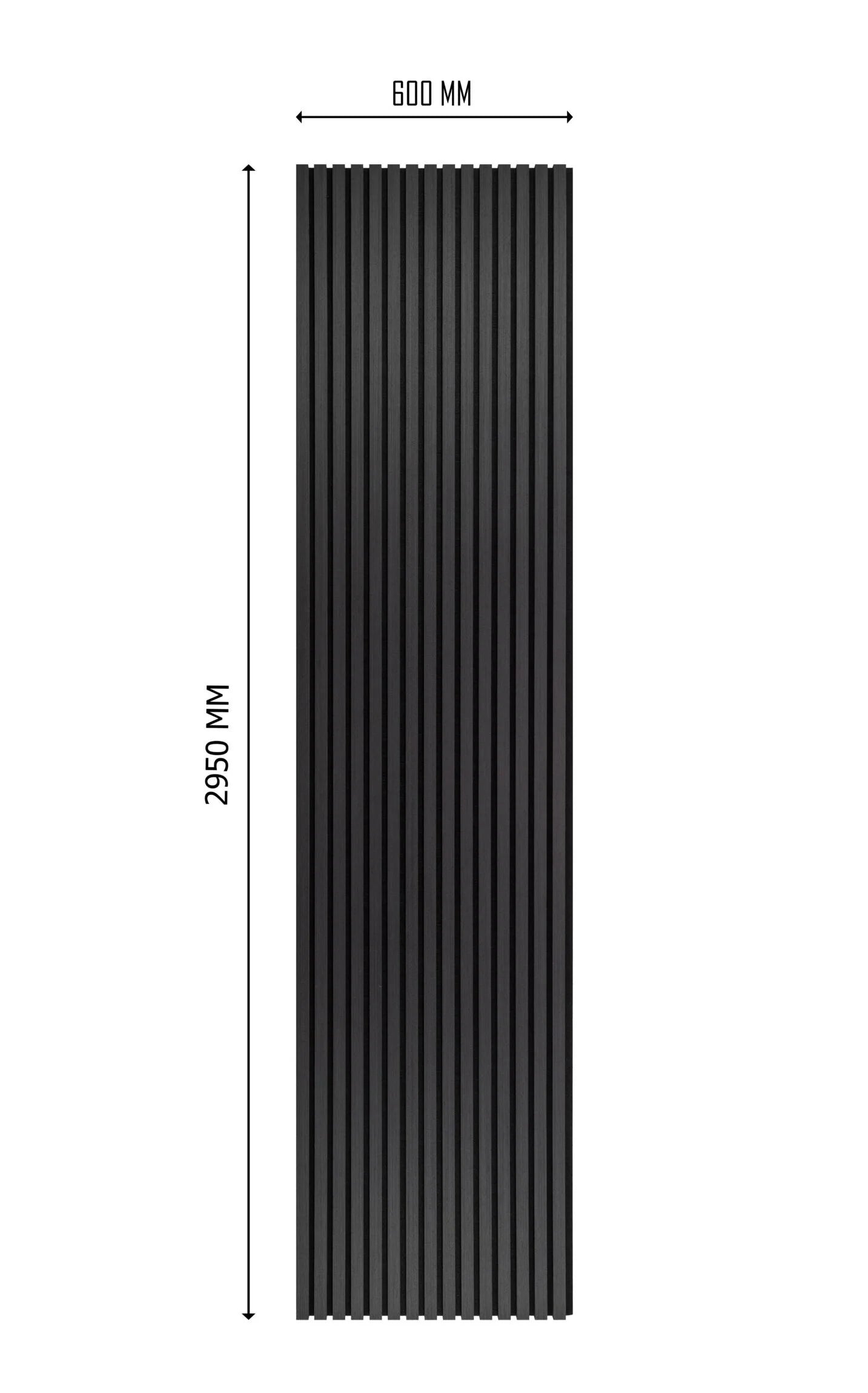 Pack of x2 Large 3 Meter Acoustic Wall Panel Black Oak