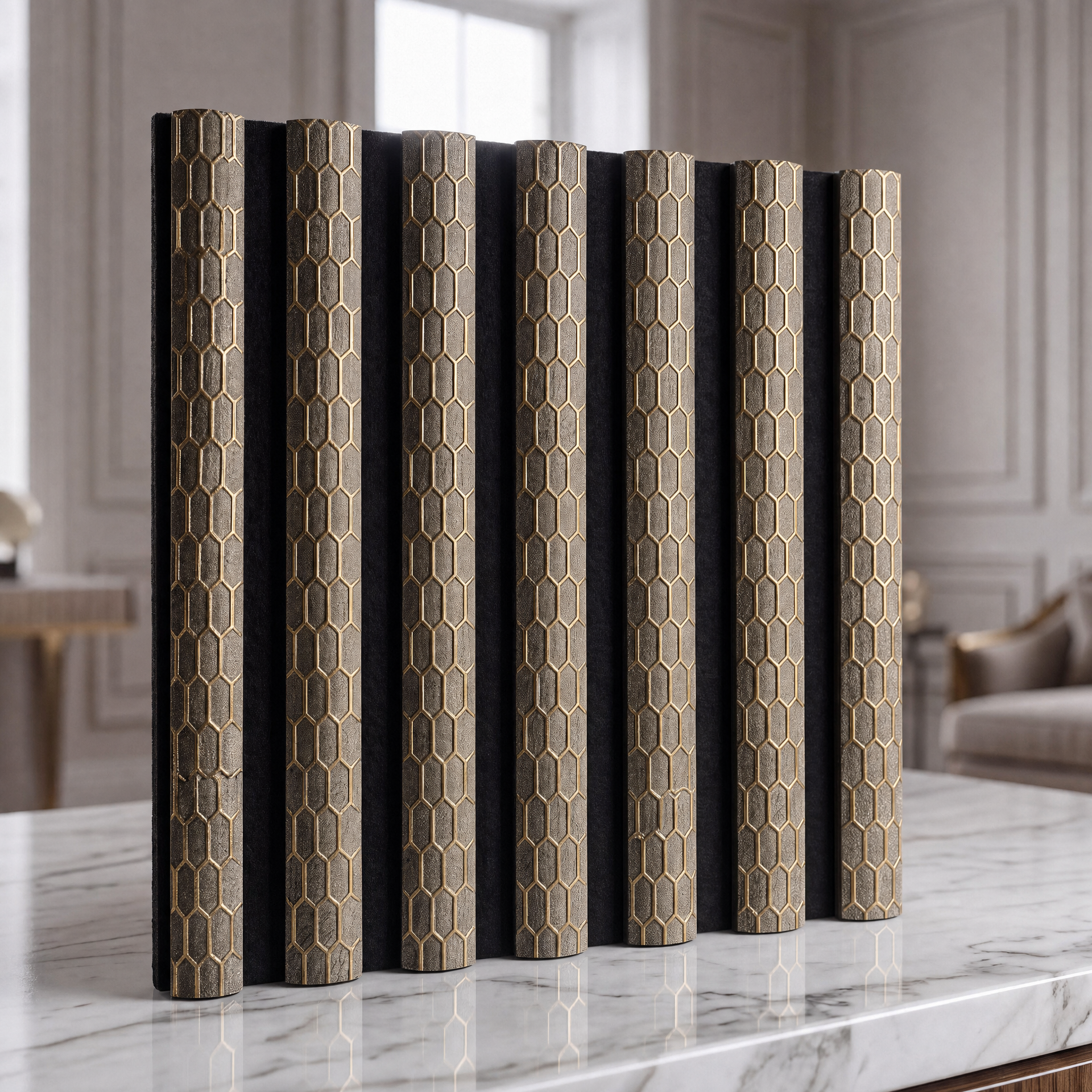 Premium Honeycomb Acoustic Wall Panels - 240cm x 60cm
