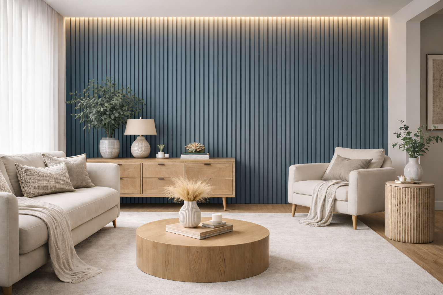 Paintable MDF Slat Wall Panel (Different Sizes)