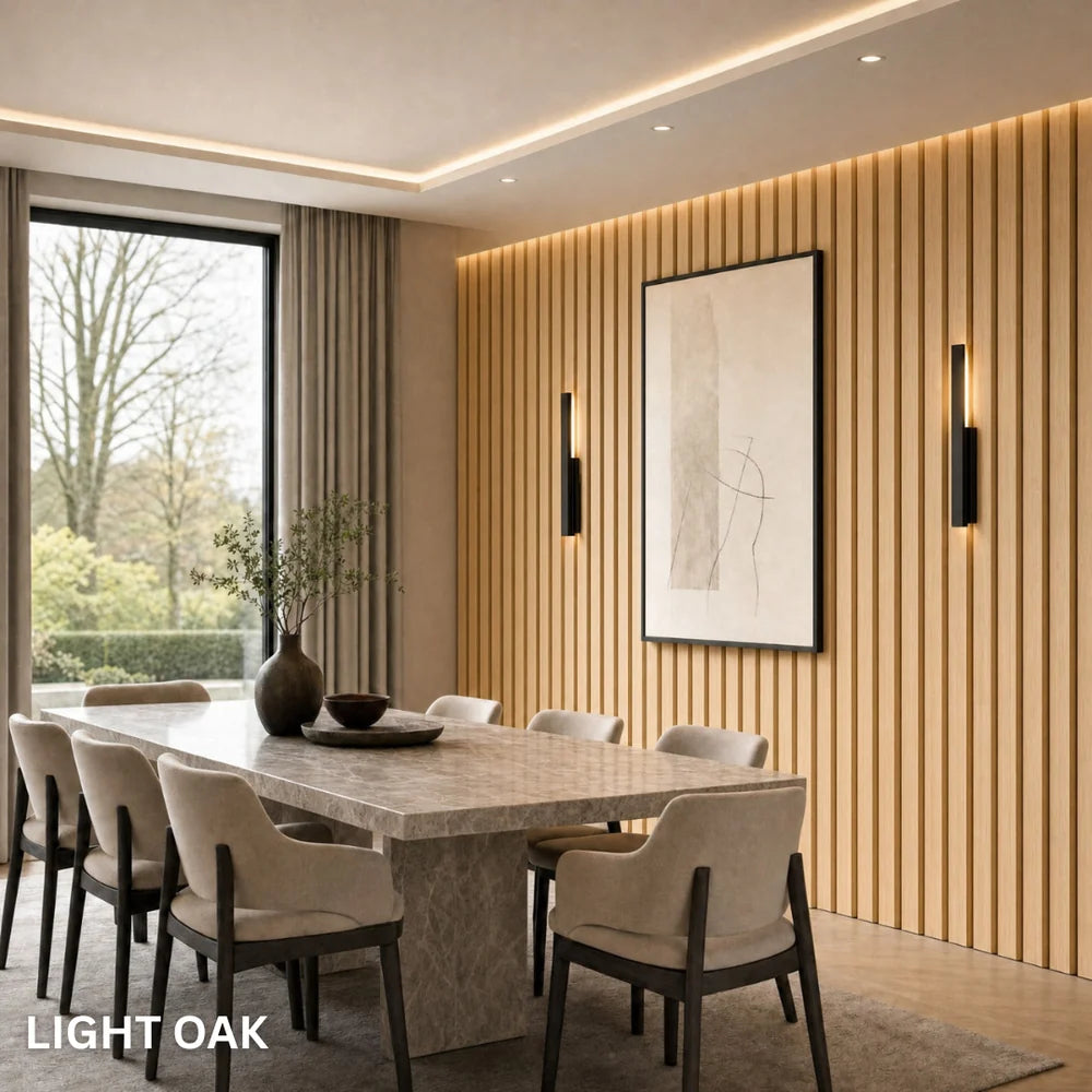 Premium Acoustic Slatted Wall Panel (Multiple Colours)