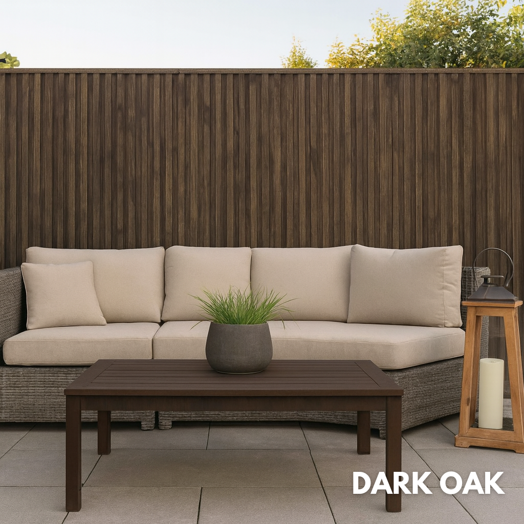 Exterior Seamless Outdoor Panels 2.4m × 2.4m (16 Panels Per Pack) Multiple Colours