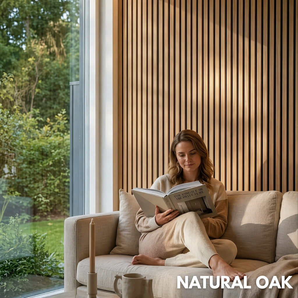 Premium Acoustic Slatted Wall Panel (Multiple Colours)