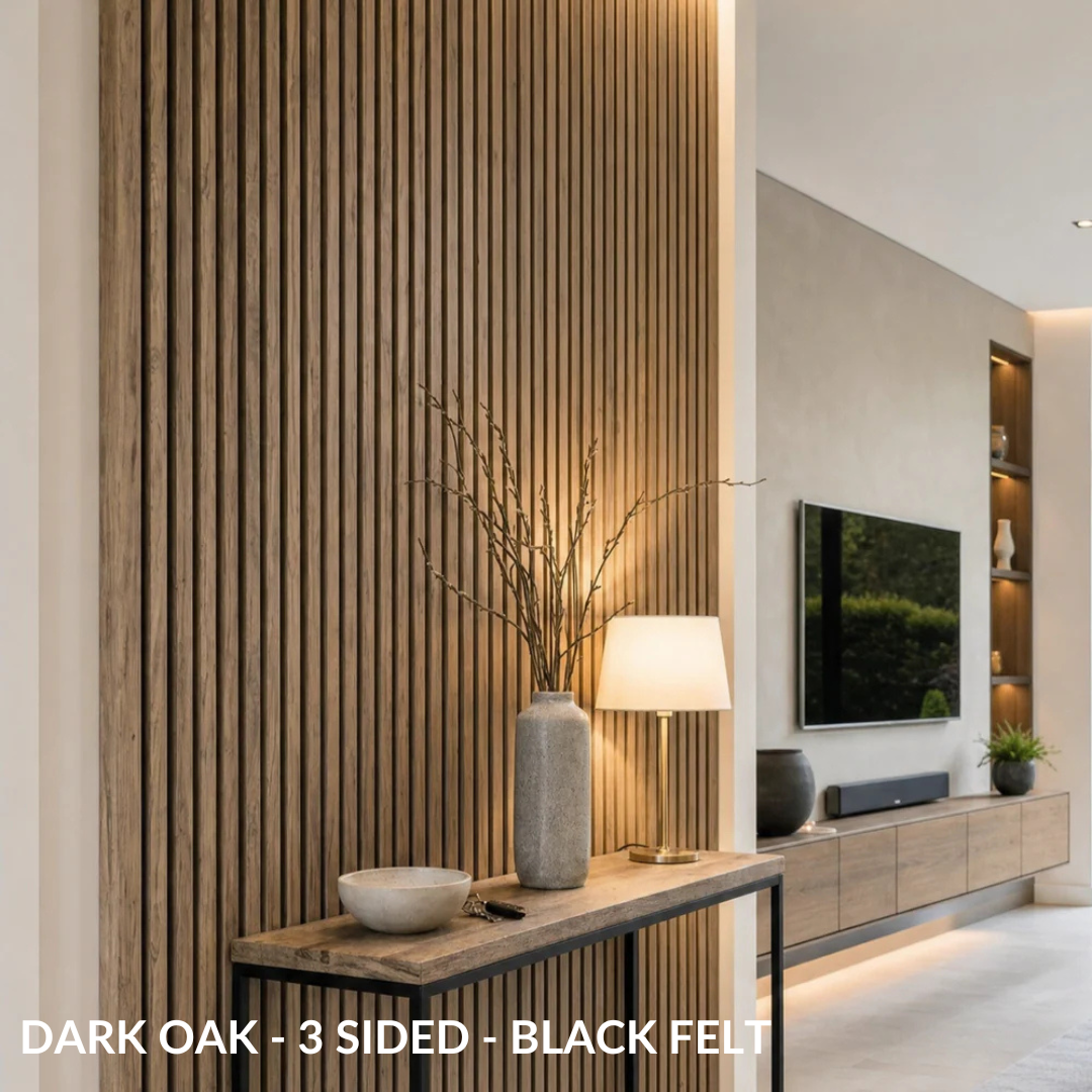 Premium Acoustic Slatted Wall Panel (Multiple Colours)