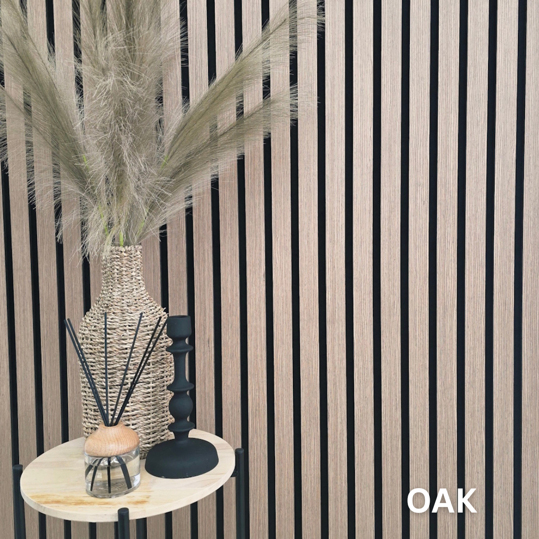 Premium Thick Slat Large Wall Panel 280cm x 60cm (Multiple Colours)