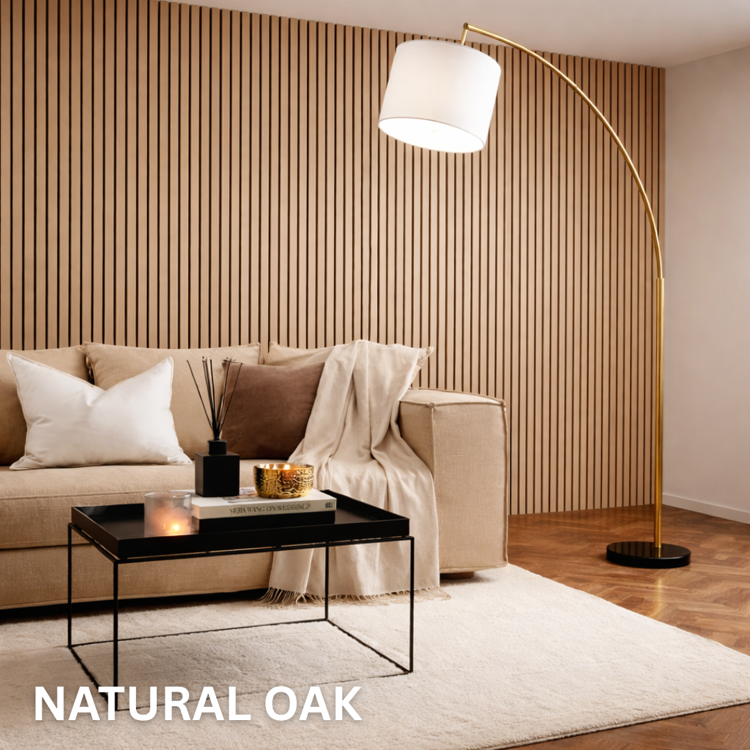 Premium Acoustic Slatted Wall Panel (Multiple Colours)