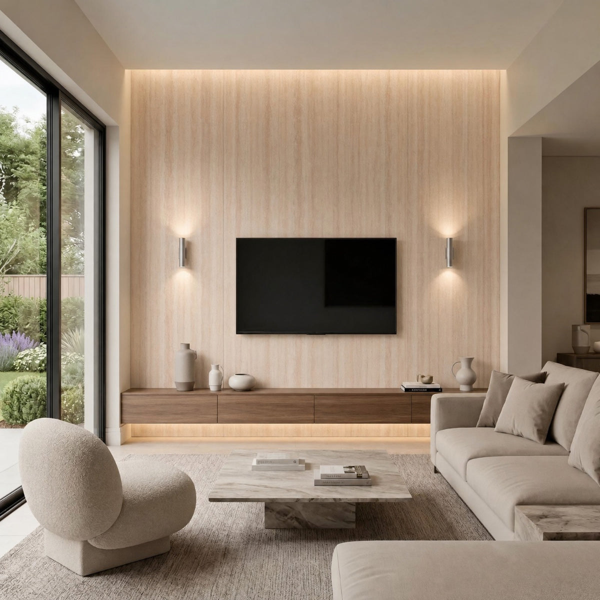 Flexible Stone Wall Panels – 3m × 0.6m – Multiple Colours - Indoor & Outdoor