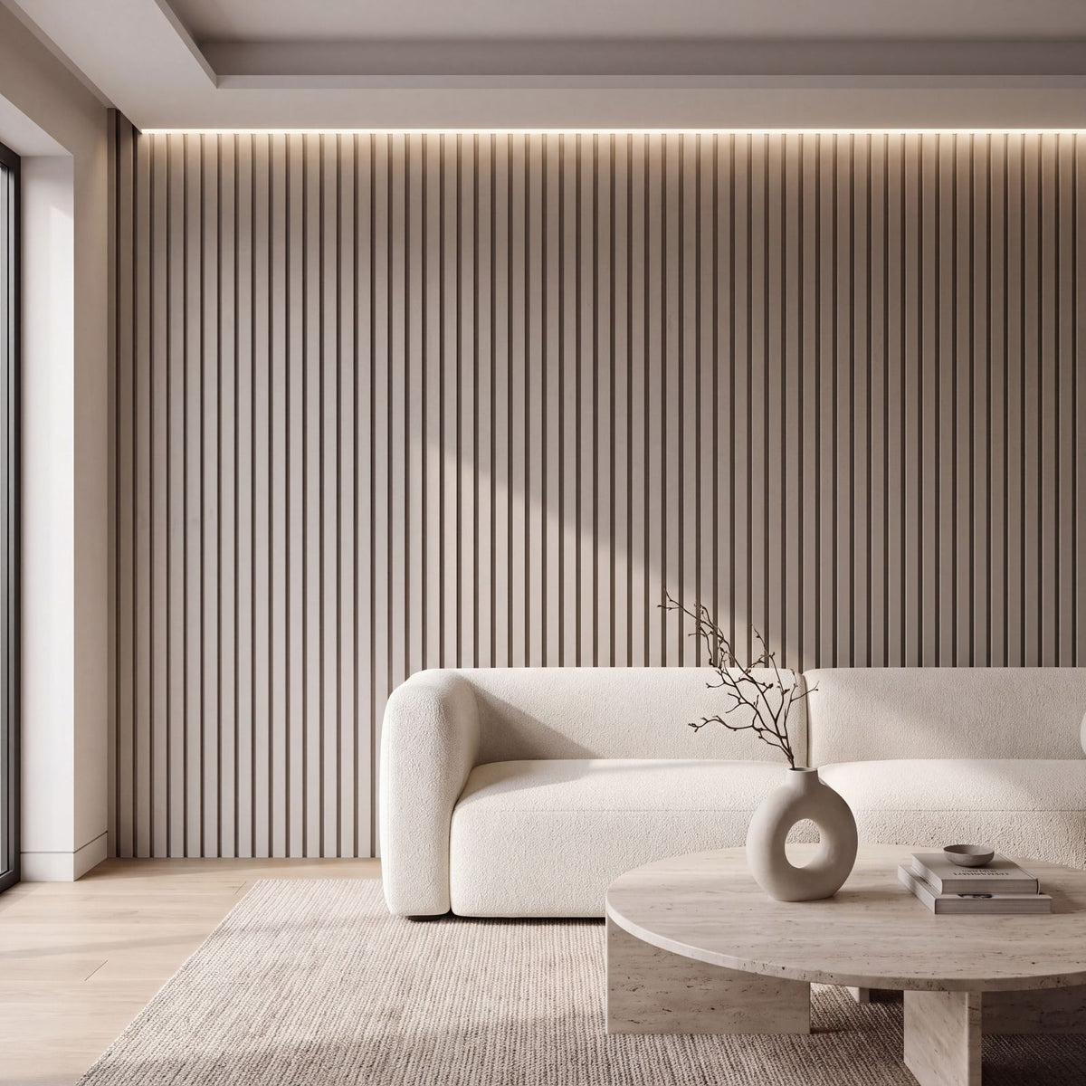 Premium Concrete Coloured Wall Panel - 240cm x 60cm