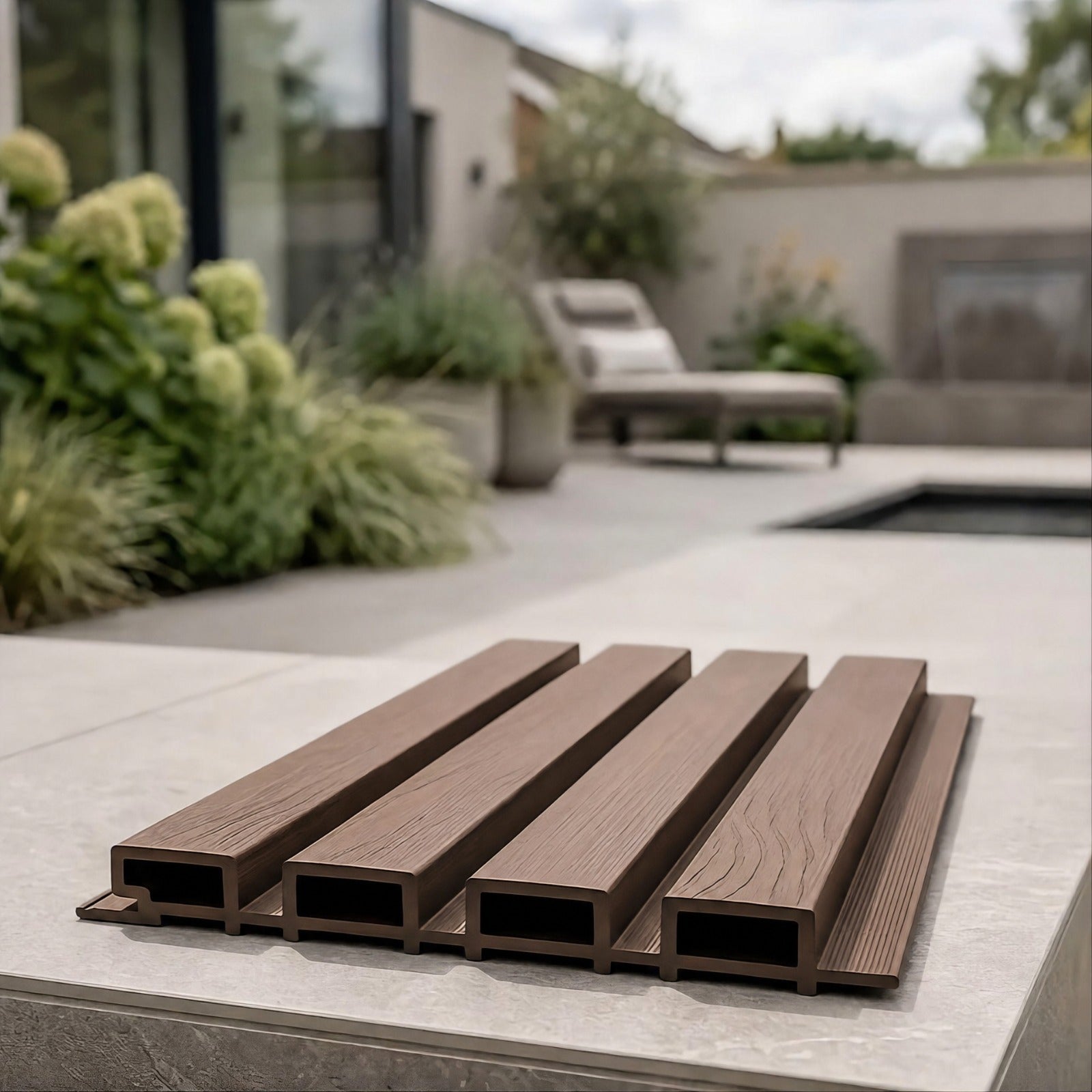 Outdoor Wood Grain Effect Panels - 290cm (Multiple Colours) 6 Panels Per Pack