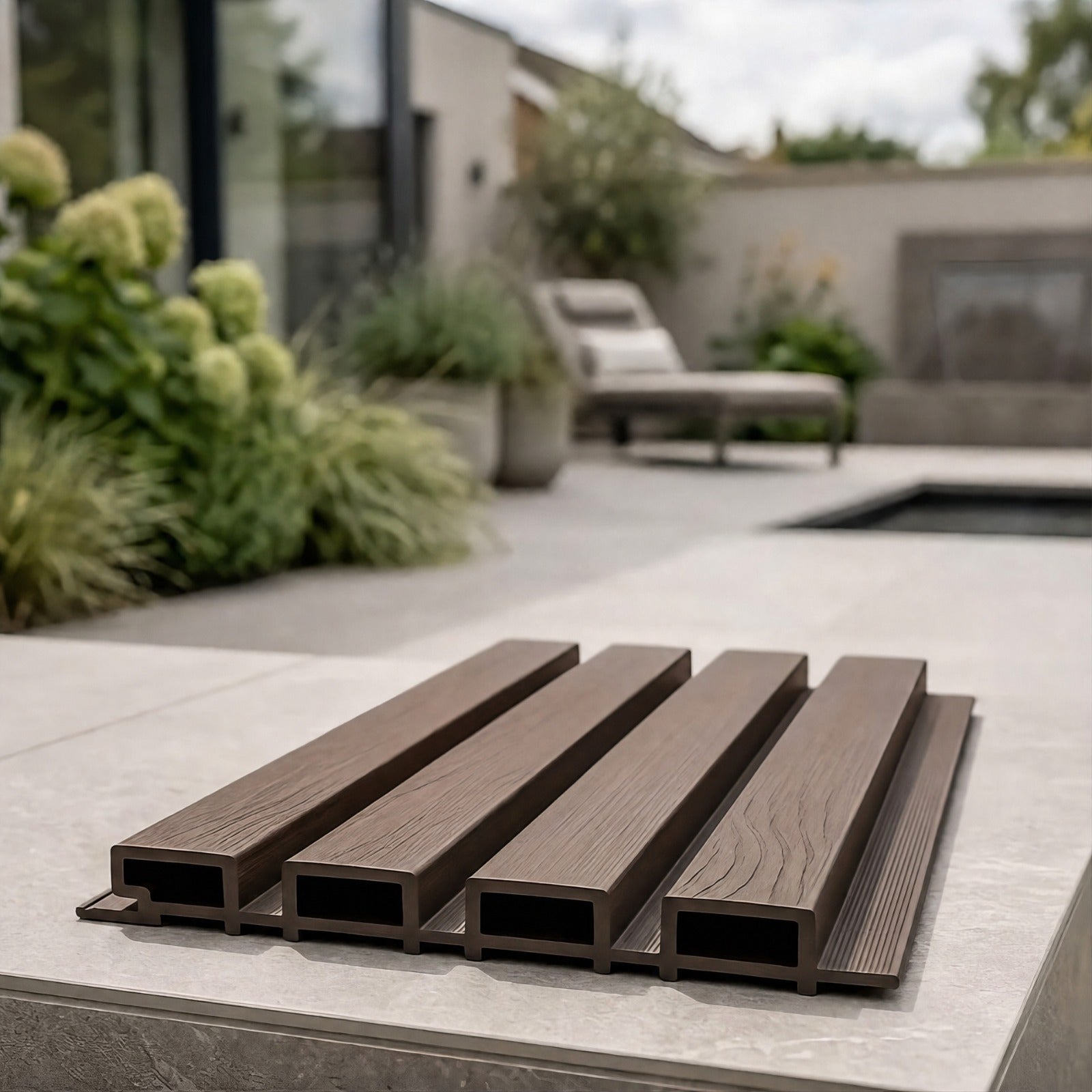 Outdoor Wood Grain Effect Panels - 290cm (Multiple Colours) 6 Panels Per Pack