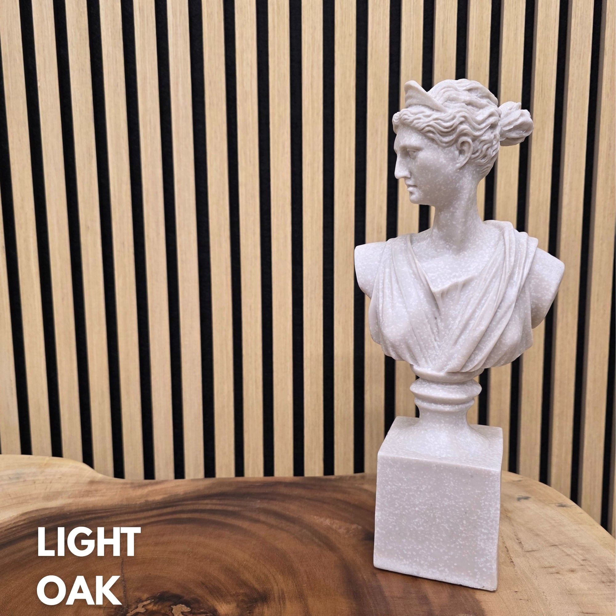 XL 300cm x 60cm Acoustic Slatted Wall Panel (Multiple Colours)