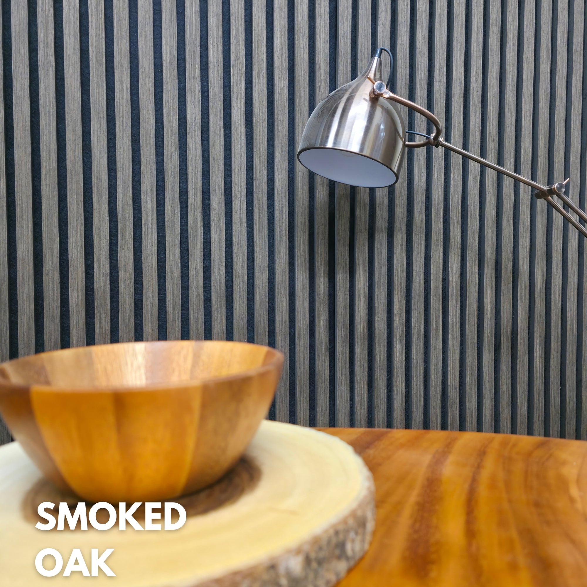 240cm x 60cm Acoustic Slatted Wall Panel (Multiple Colours)