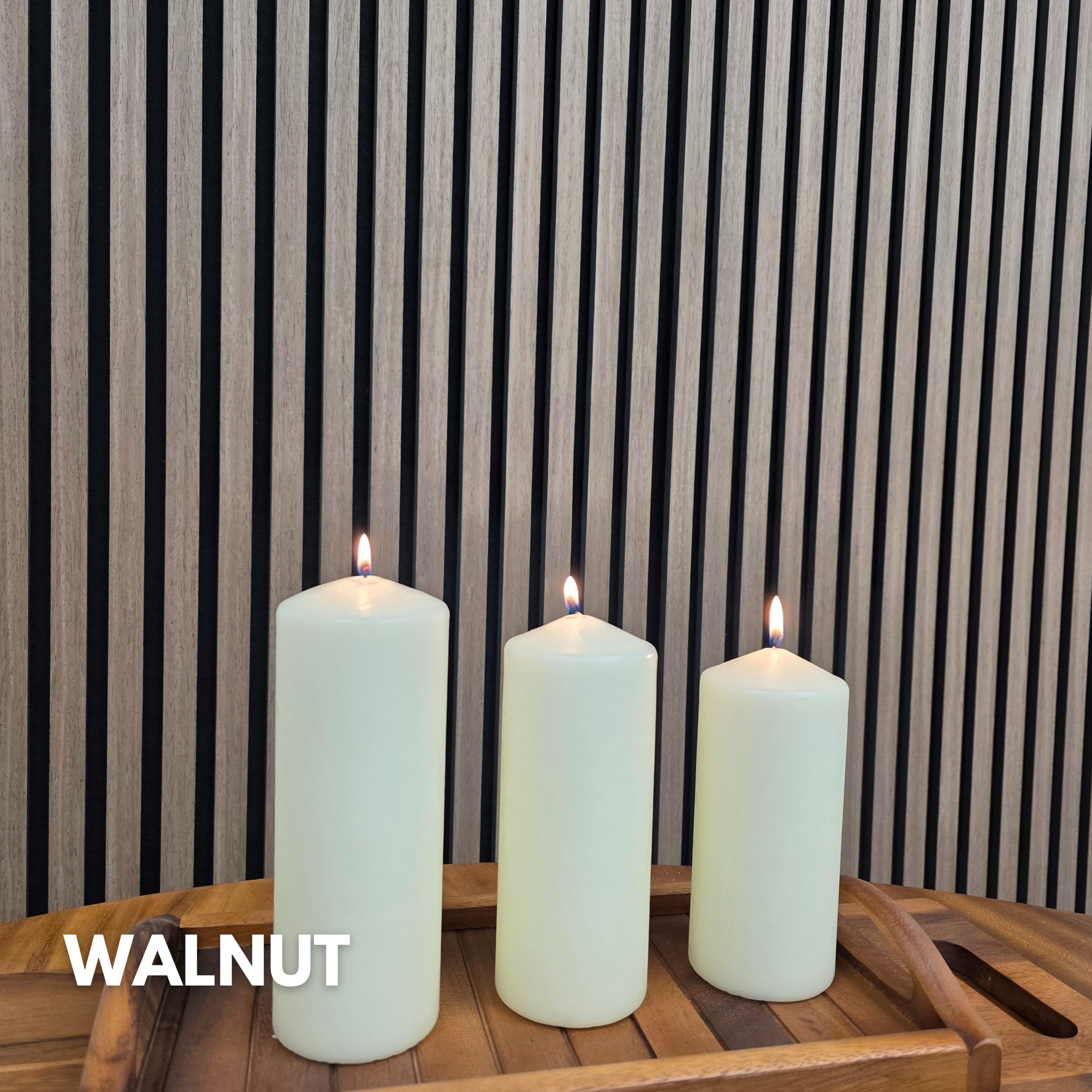 Premium Acoustic Slatted Wall Panel (Multiple Colours)