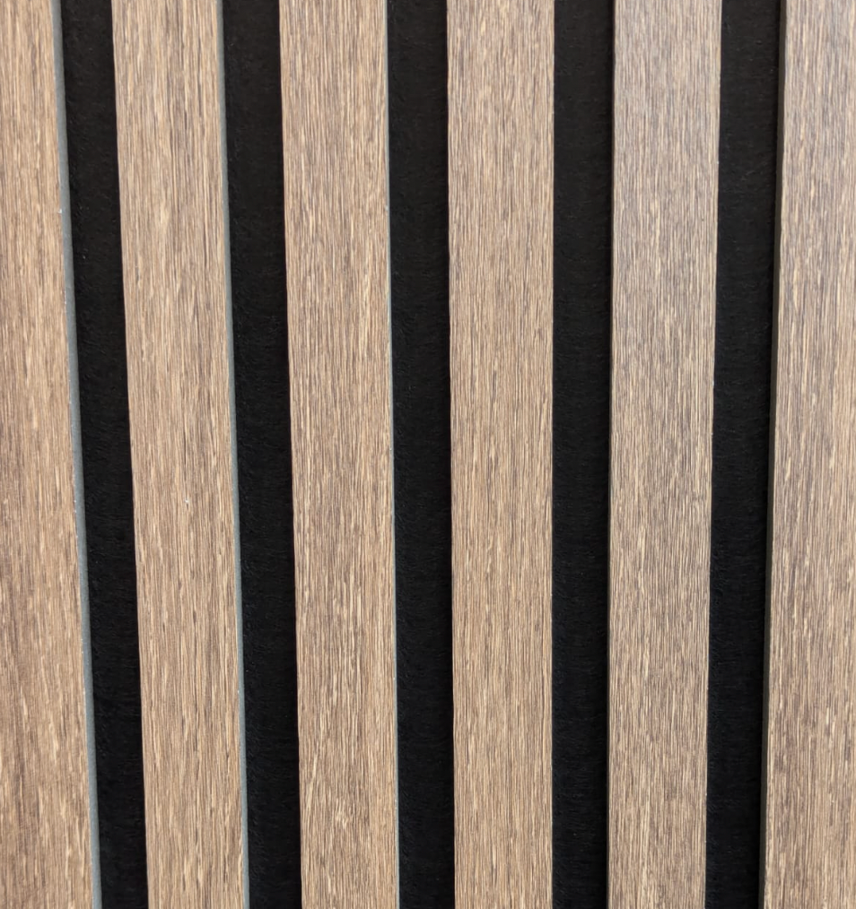 Premium Acoustic Wall Panels - Dark Oak