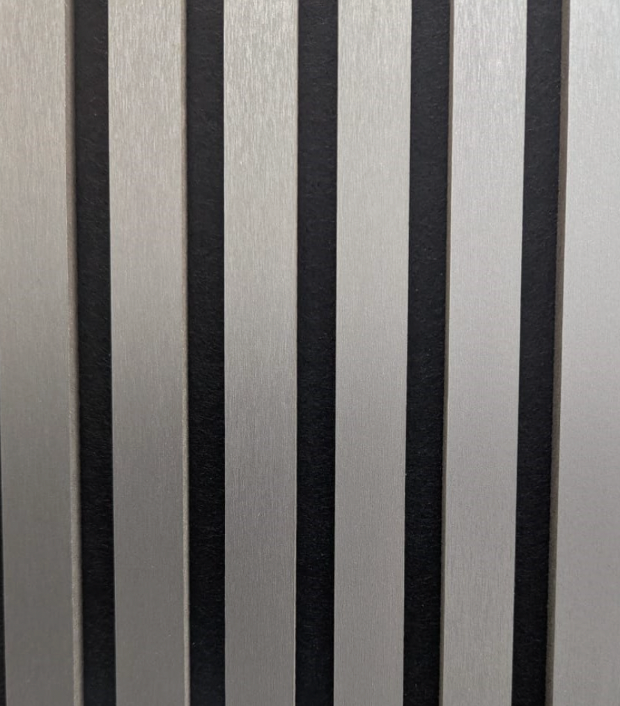 Premium Acoustic Wall Panels - Dark Silver