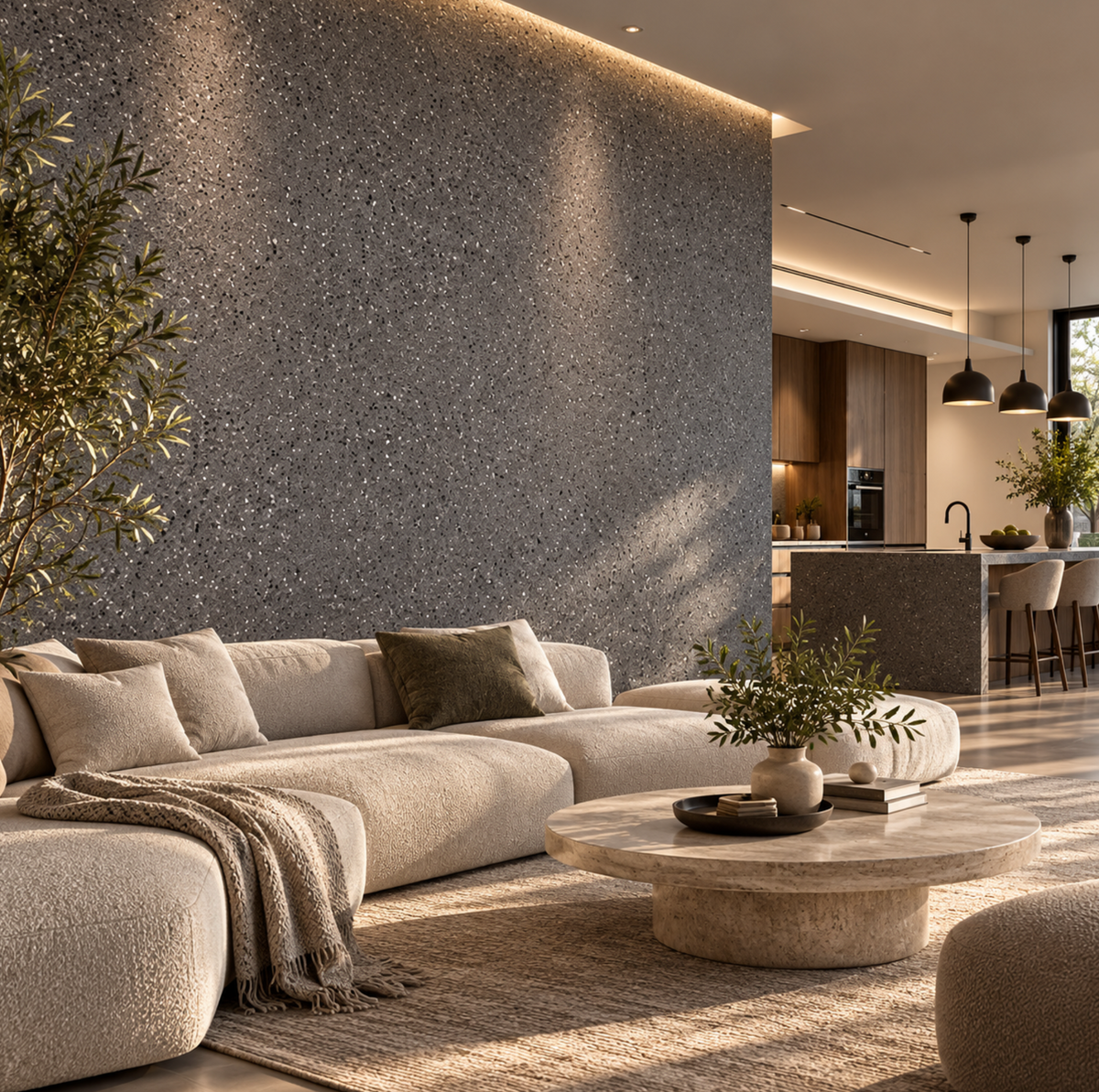 Premium Flexible Concrete Effect Wall Panels - 120cm × 60cm – Indoor & Outdoor