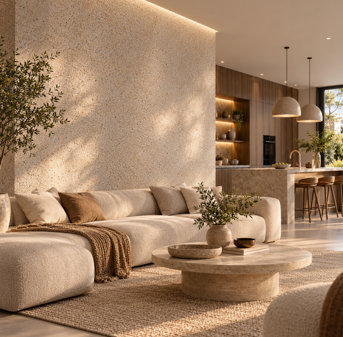 Premium Flexible Concrete Effect Wall Panels - 120cm × 60cm – Indoor & Outdoor