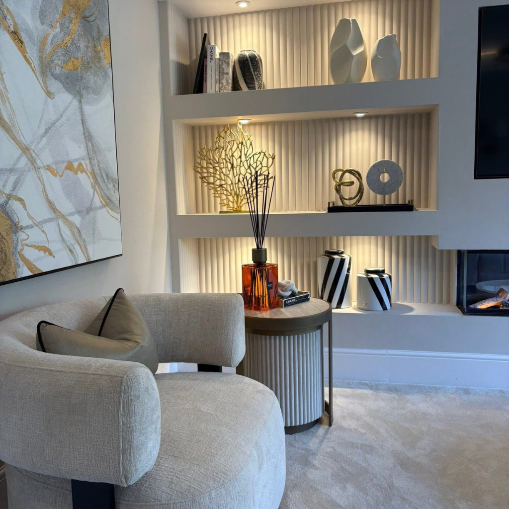 Paintable MDF Ribbed Wall Panel - 240cm x 60cm