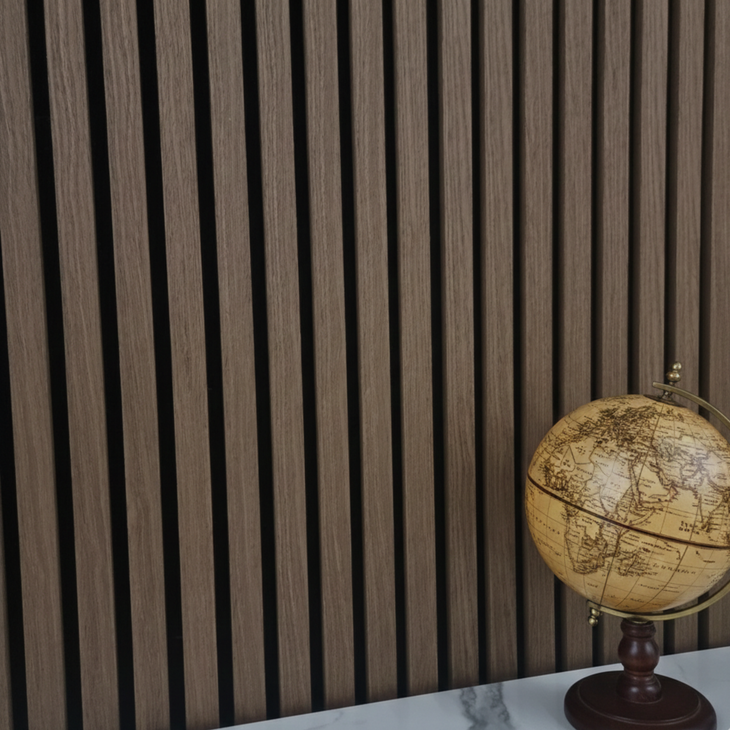 Premium Thick Slat Large Wall Panel 280cm x 60cm (Walnut) - 35mm thickness