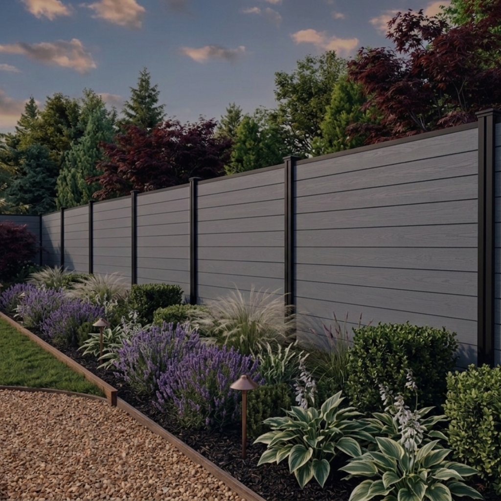 Composite Fence 180cm x 180cm (Metal Posts Included)