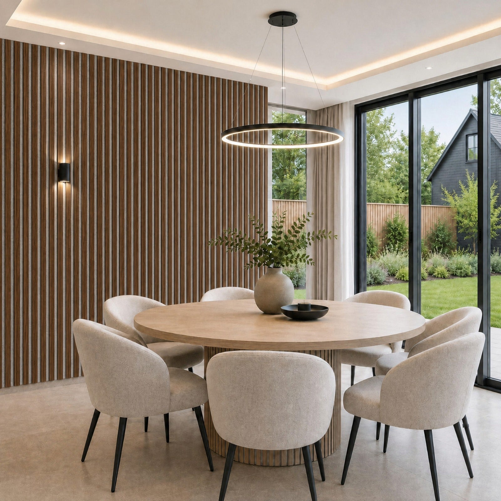 Premium Acoustic Panels - 240cm x 60cm (White Felt)