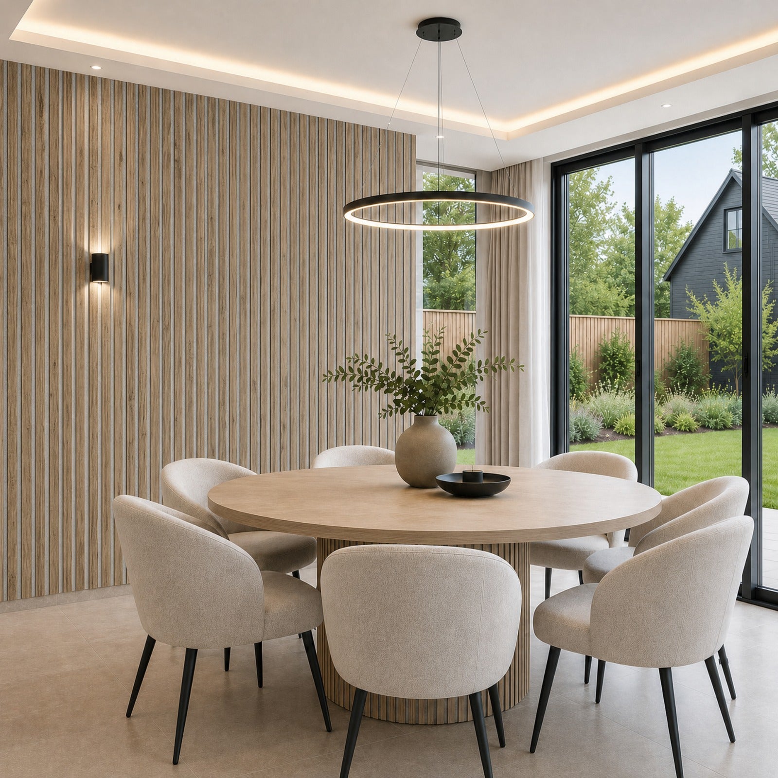Premium Acoustic Panels - 240cm x 60cm (White Felt)