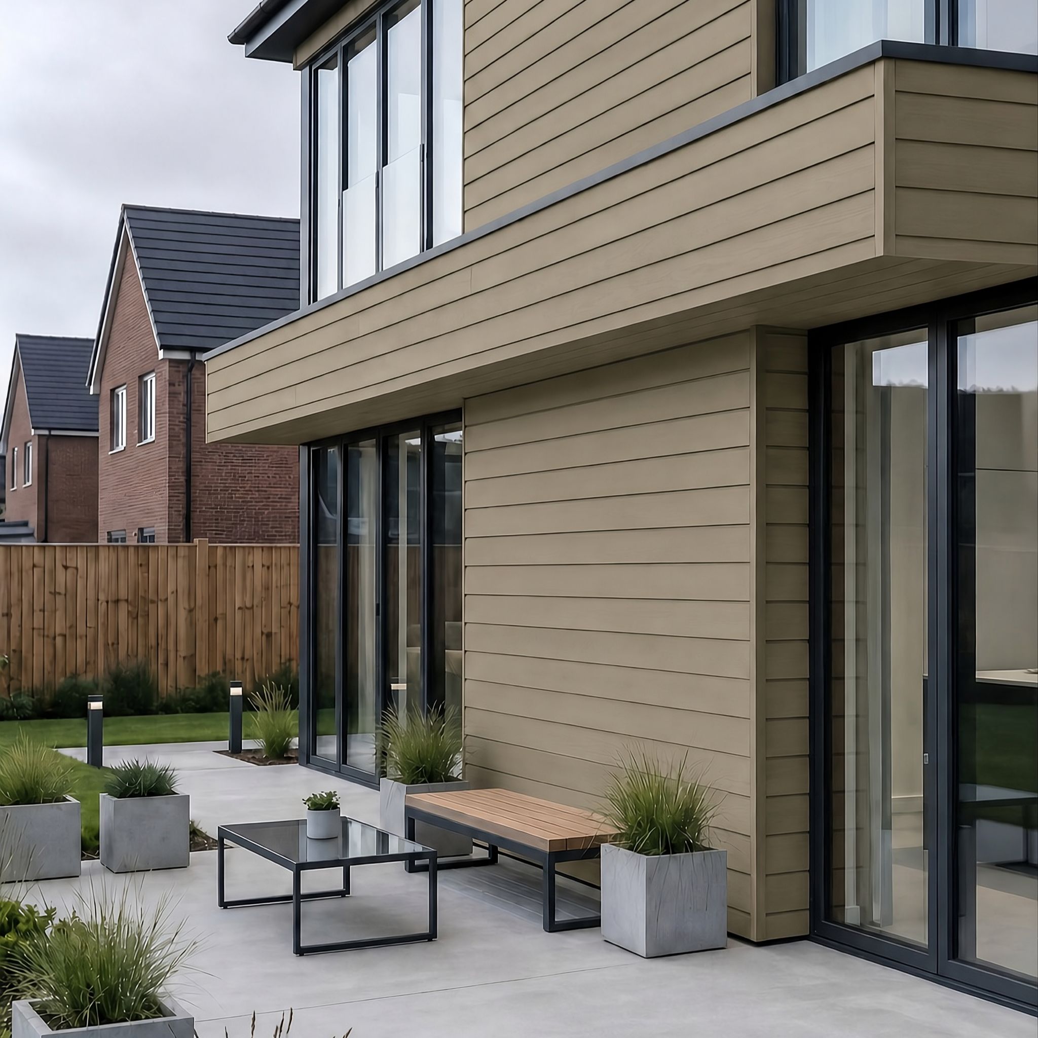 2.9M Flat Face Composite Cladding (Range of Colours)