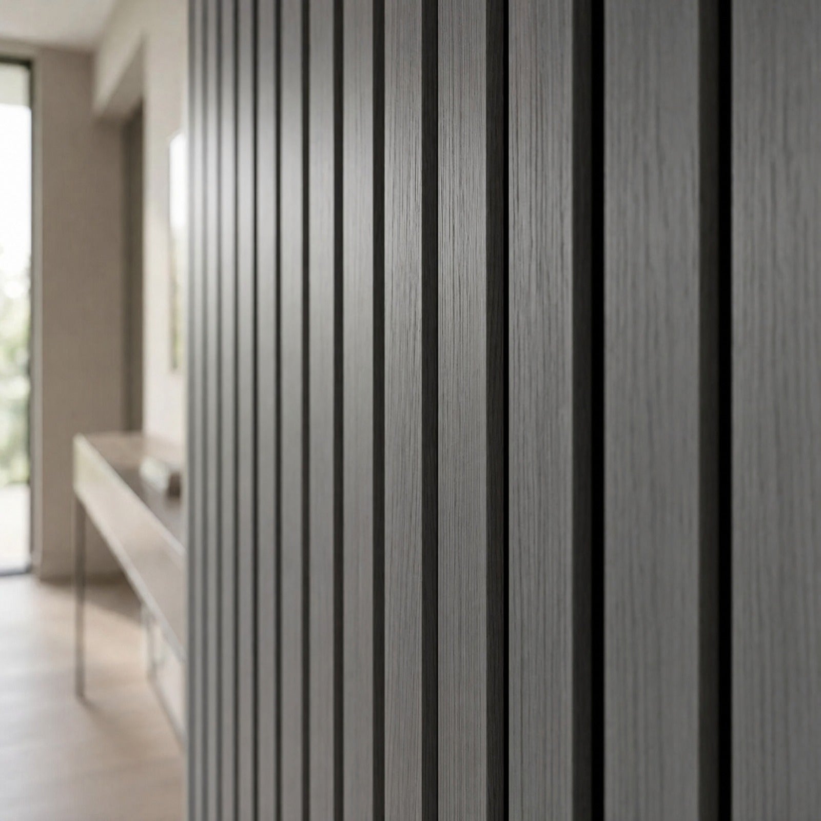 Premium Acoustic Slatted Wall Panel - 240cm x 60cm (50mm thickness - Multiple Colours)