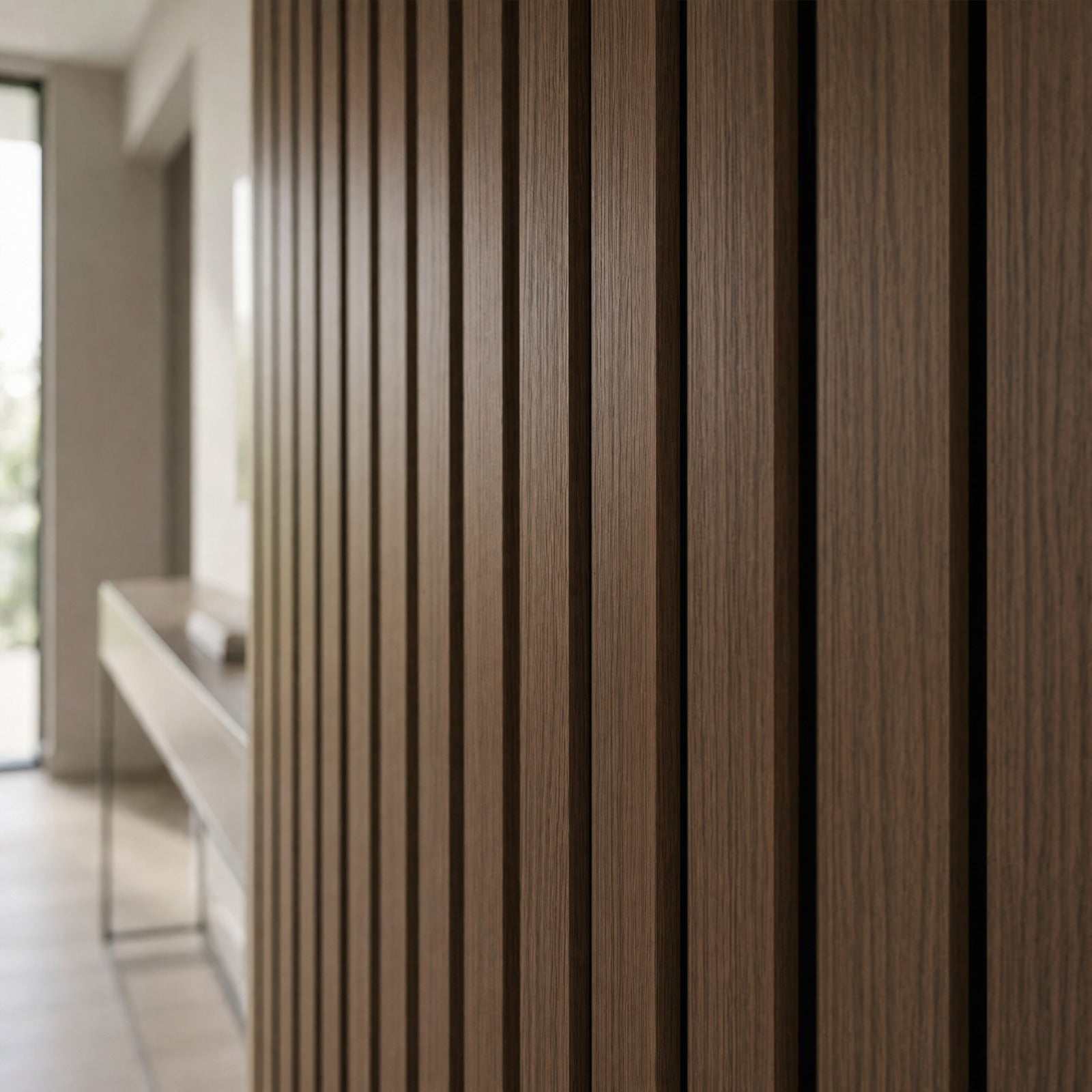 Premium Acoustic Slatted Wall Panel - 240cm x 60cm (50mm thickness - Multiple Colours)