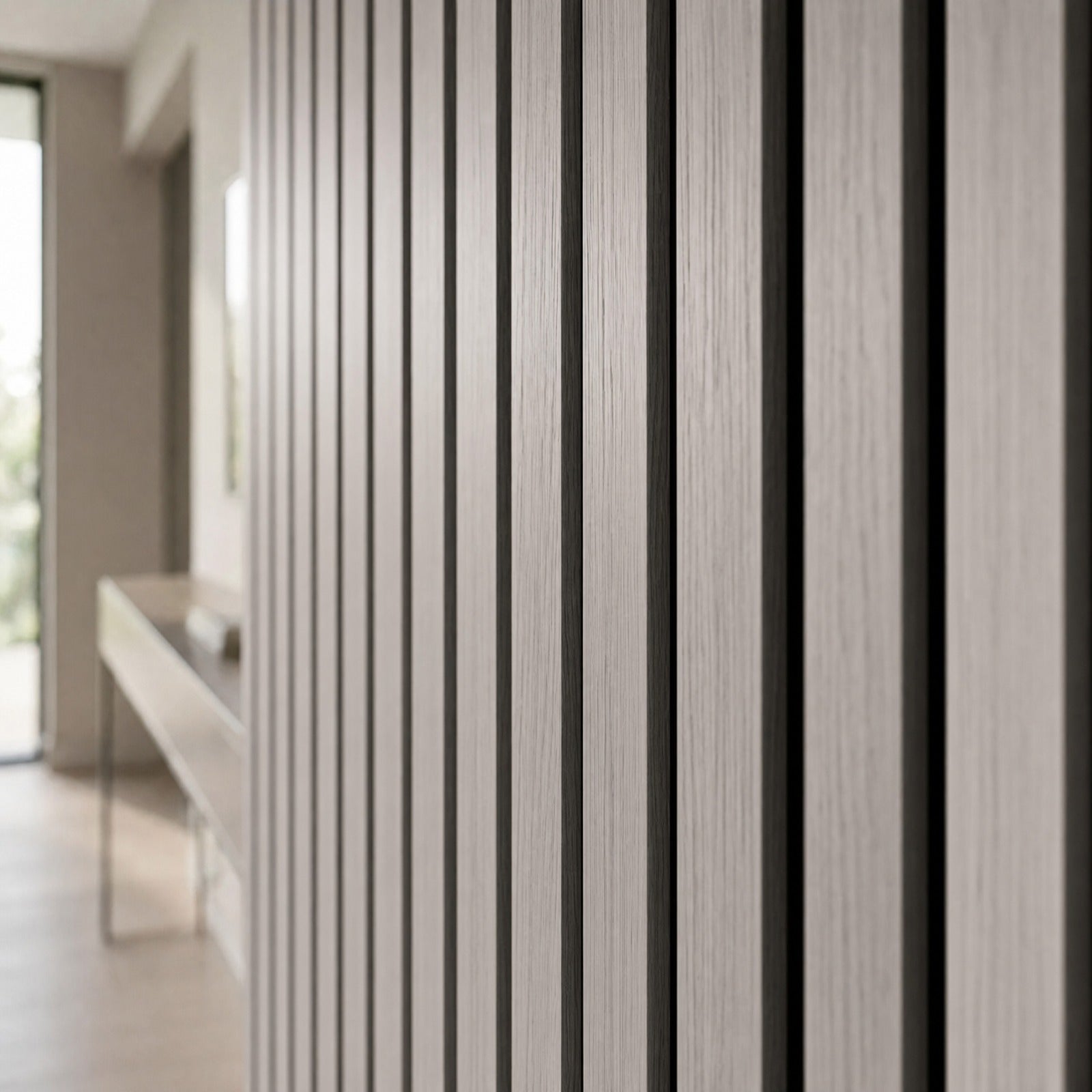 Premium Acoustic Slatted Wall Panel - 240cm x 60cm (50mm thickness - Multiple Colours)