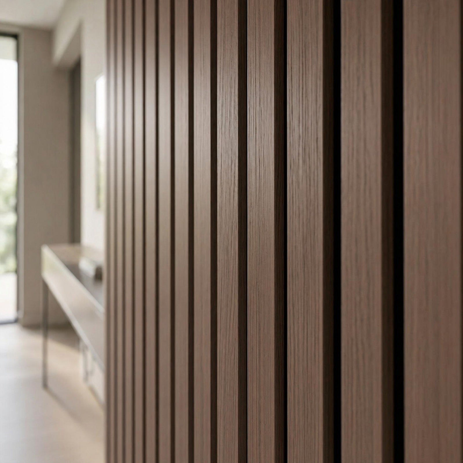 Premium Acoustic Slatted Wall Panel - 240cm x 60cm (50mm thickness - Multiple Colours)