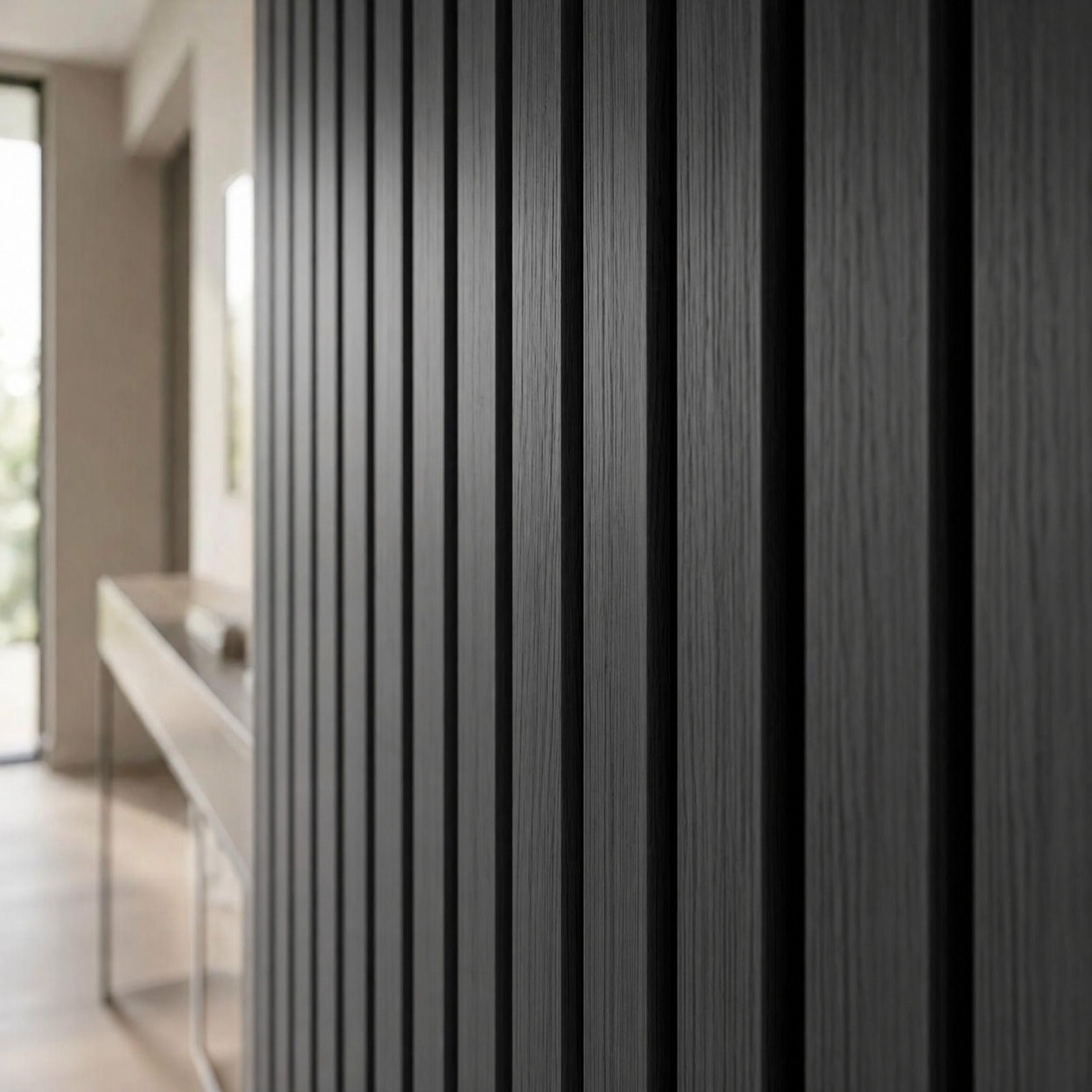 Premium Acoustic Slatted Wall Panel - 240cm x 60cm (50mm thickness - Multiple Colours)