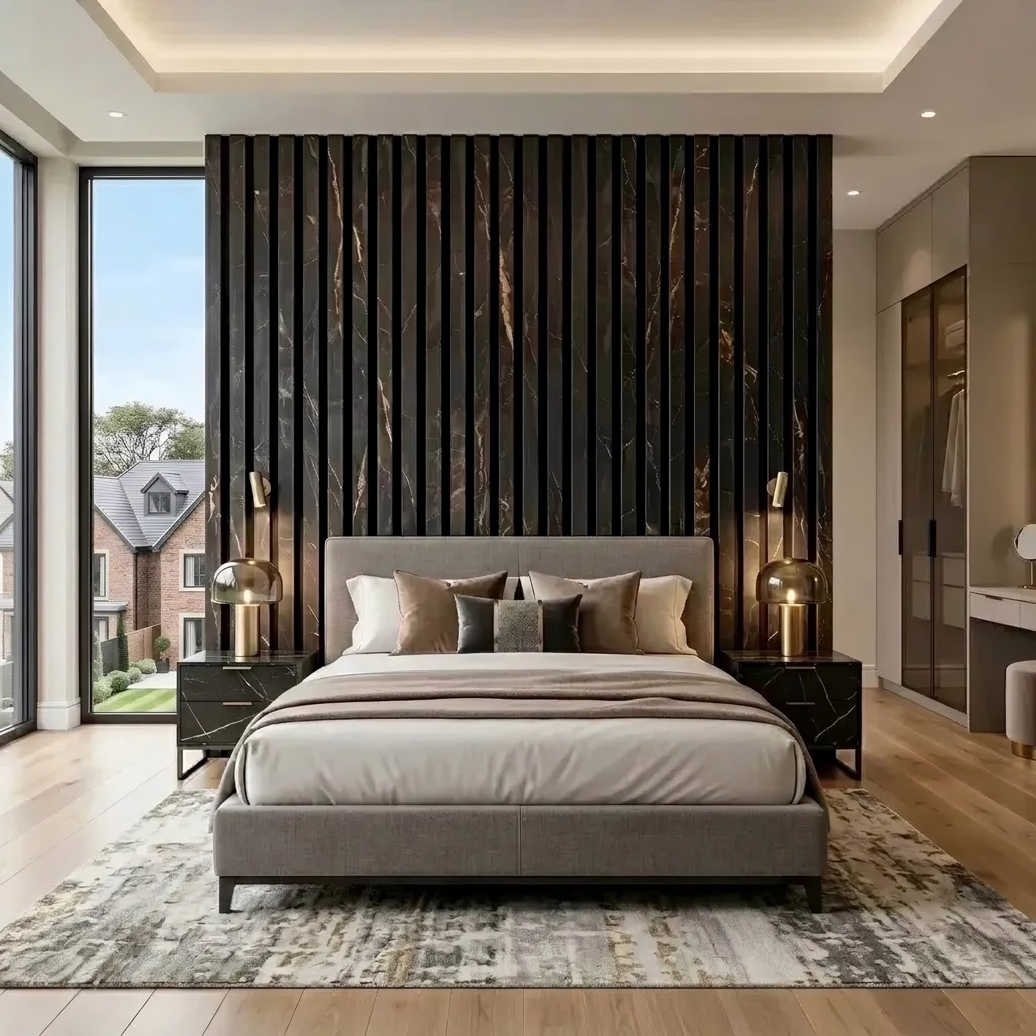 Premium Thick Slat Large Wall Panel 280cm x 60cm (Multiple Colours) - 35mm thickness