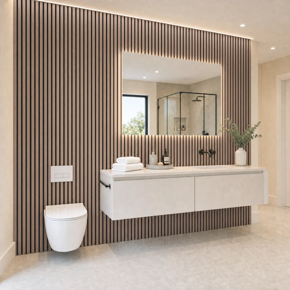 PVC Bathroom Wall Panel (Individual Pieces) (Multiple Colours)