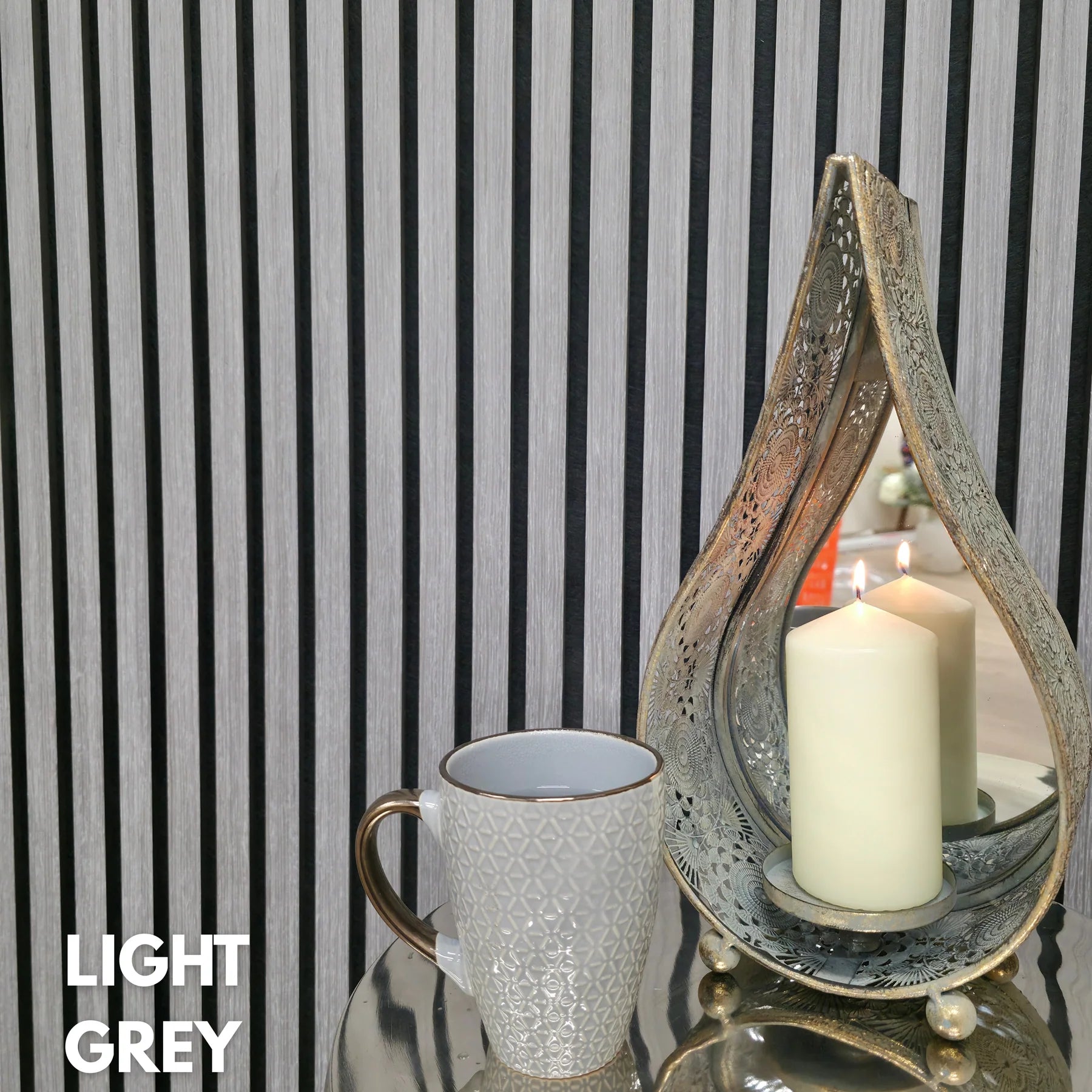 Premium Acoustic Slatted Wall Panel (Multiple Colours)