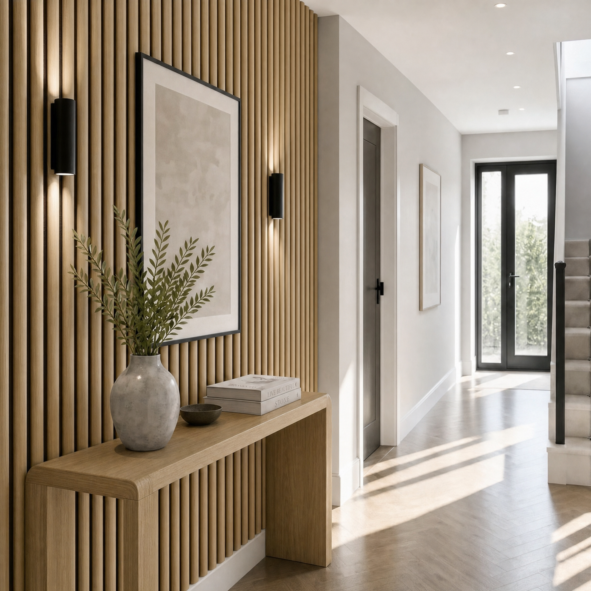 Premium Ribbed Acoustic Wall Panels - 240cm x 60cm