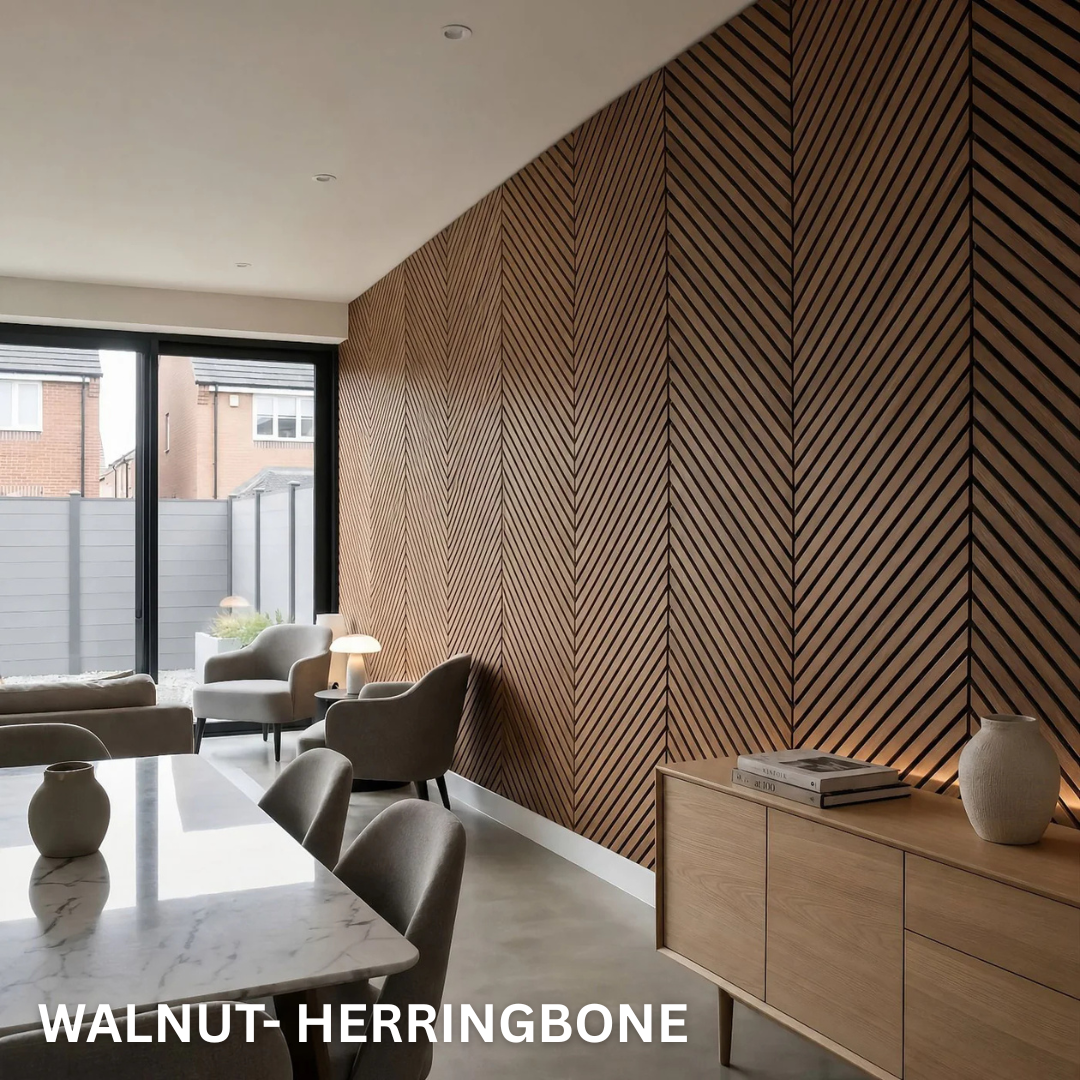 Premium Acoustic Slatted Wall Panel (Multiple Colours)