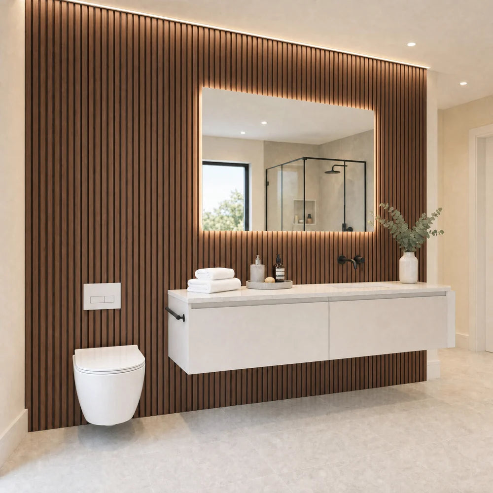 PVC Bathroom Wall Panel (Individual Pieces) (Multiple Colours)