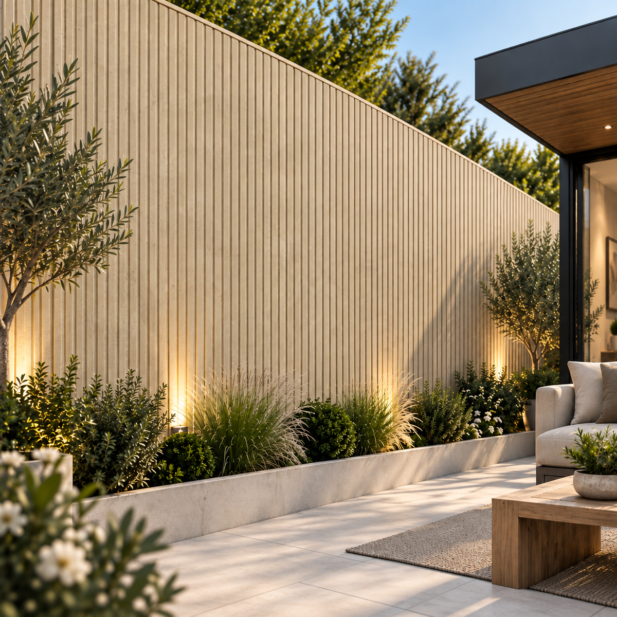 Outdoor Seamless Wall Panels – Concrete Collection (16 Panels Per Pack) (Multiple Colours)
