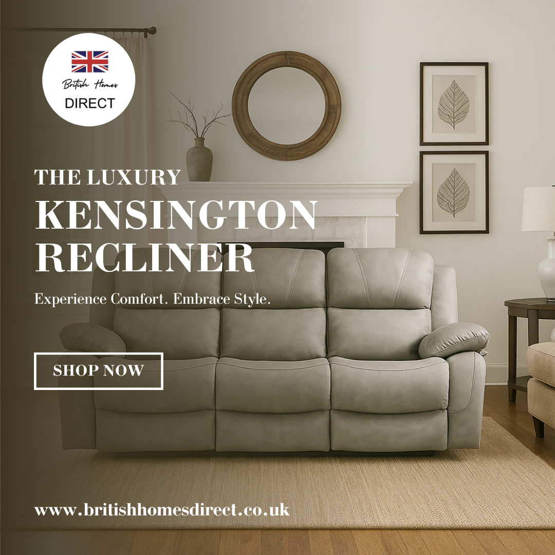 The Luxury Kensington Light Grey Manual Recliner Sofa Range