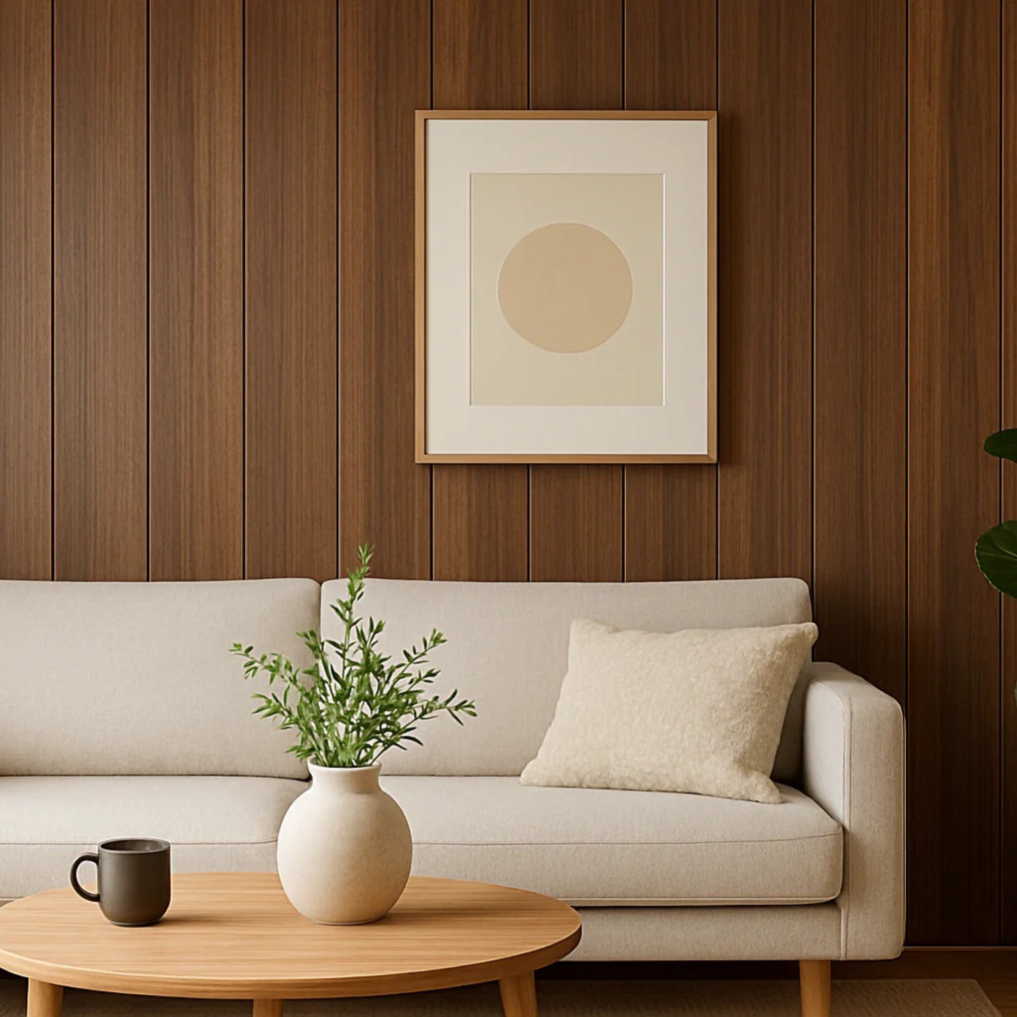WPC Wood Effect Flat Style Wall Panels