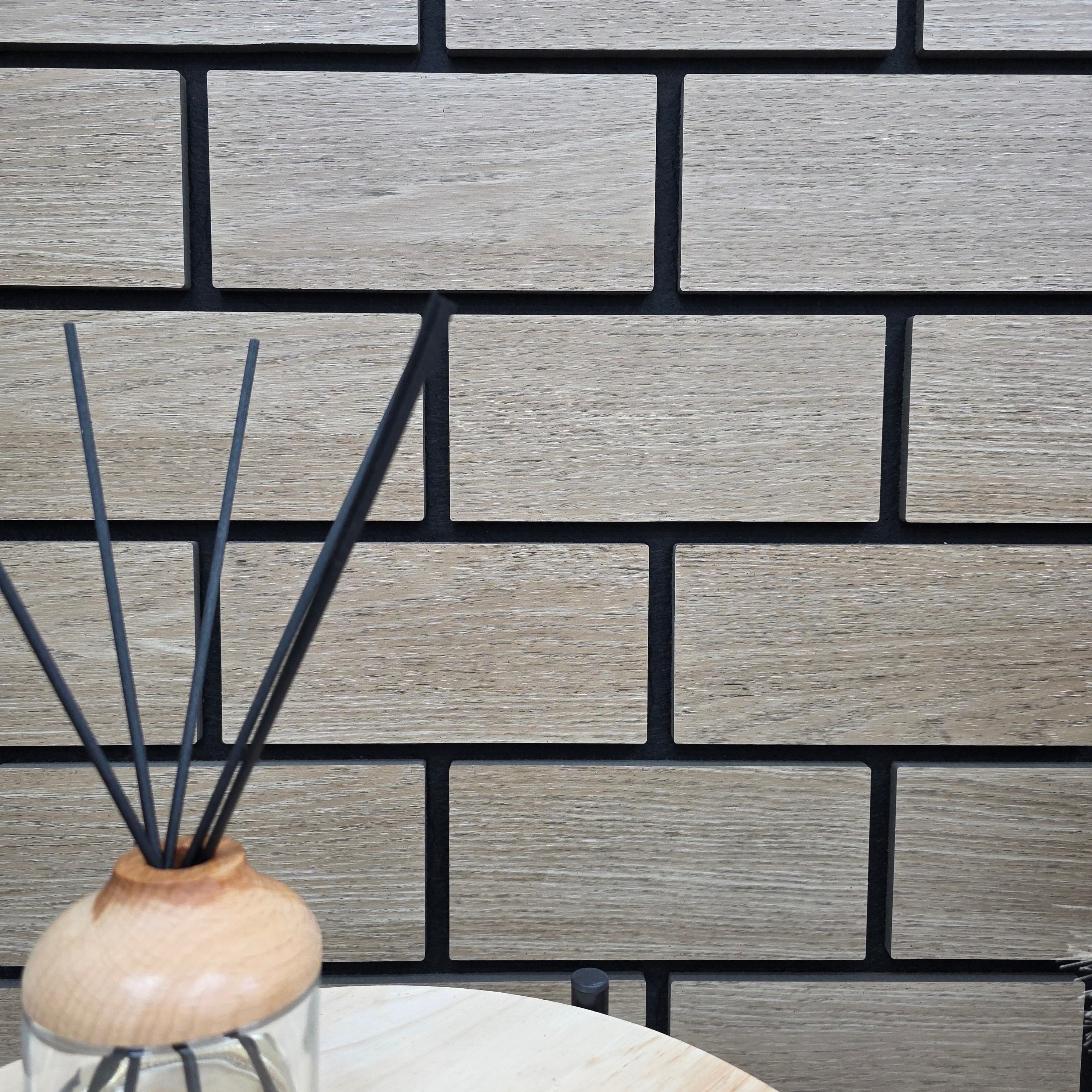 Acoustic Brick Effect Wall Panel 240cm x 60cm (Multiple Colours)