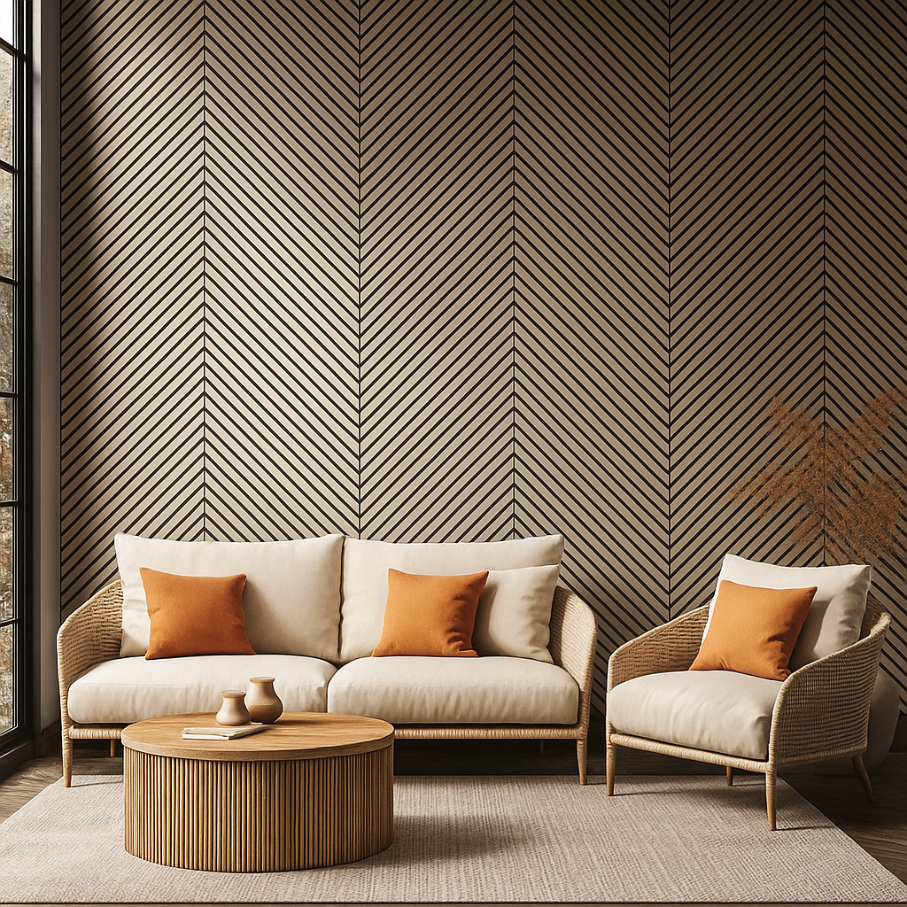 Premium Herringbone Wall Panel 240cm x 60cm ( Multiple Colours)