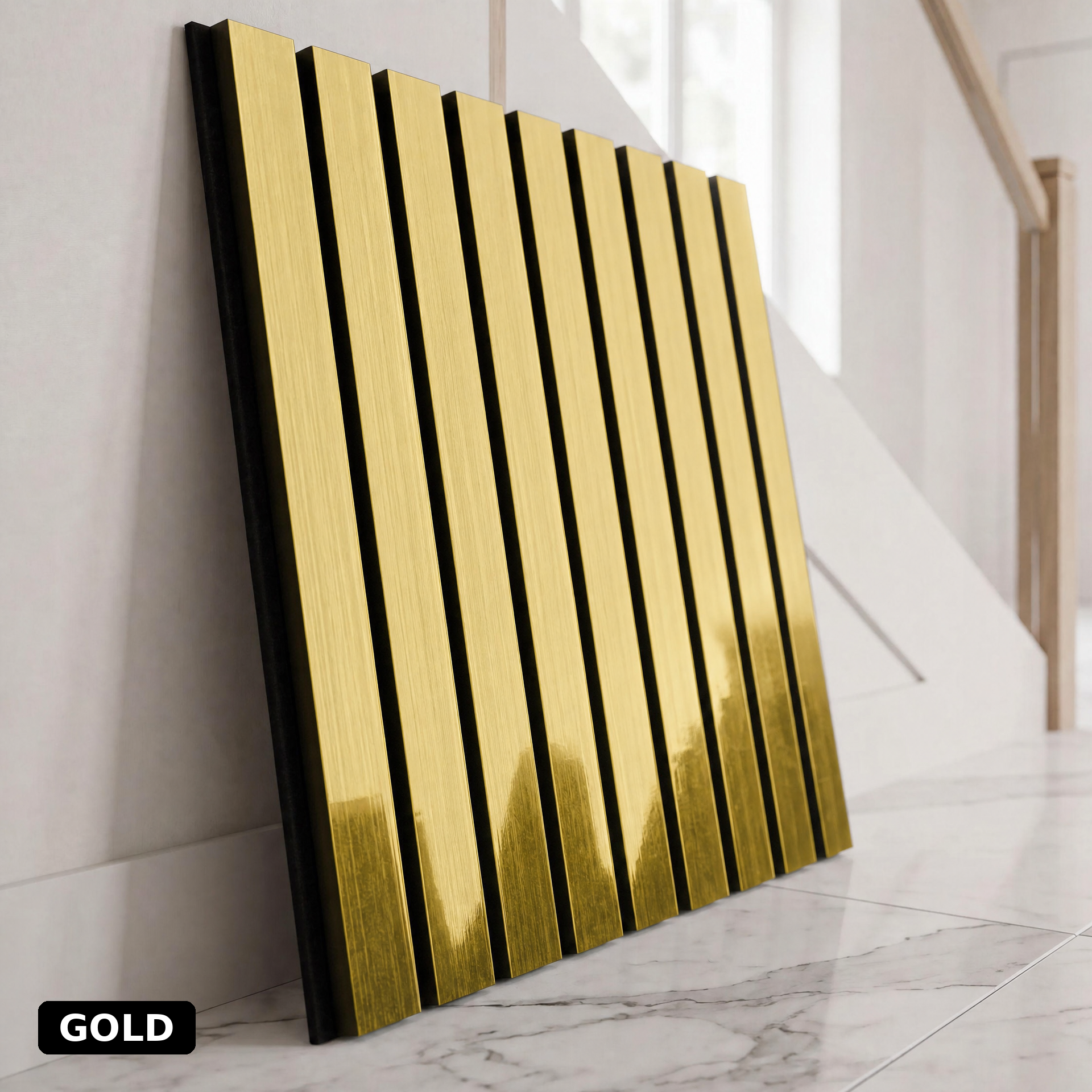 Premium Acoustic Slatted Wall Panel (Multiple Colours)