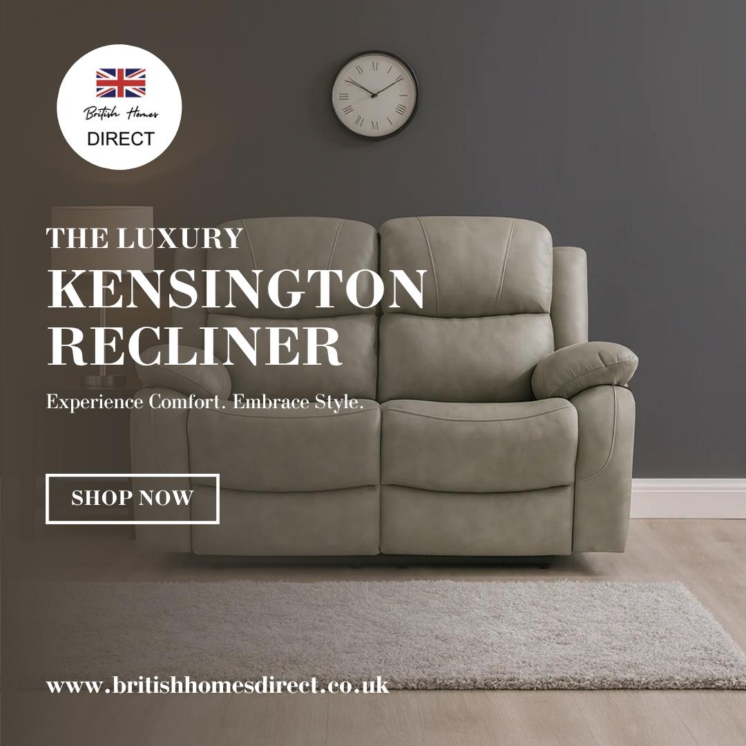 The Luxury Kensington Light Grey Manual Recliner Sofa Range