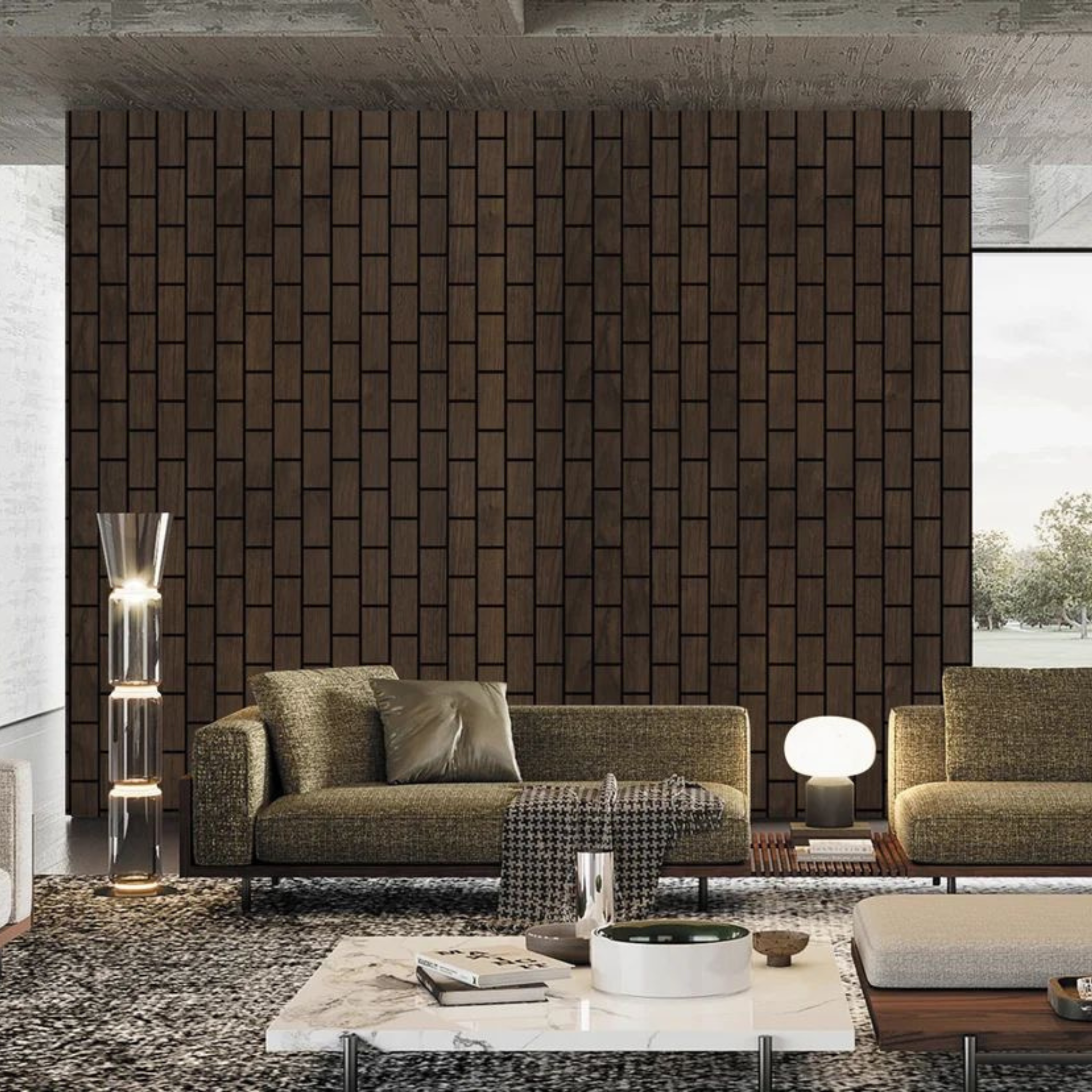 Acoustic Brick Effect Wall Panels (Multi-Colour & 4 Pieces)