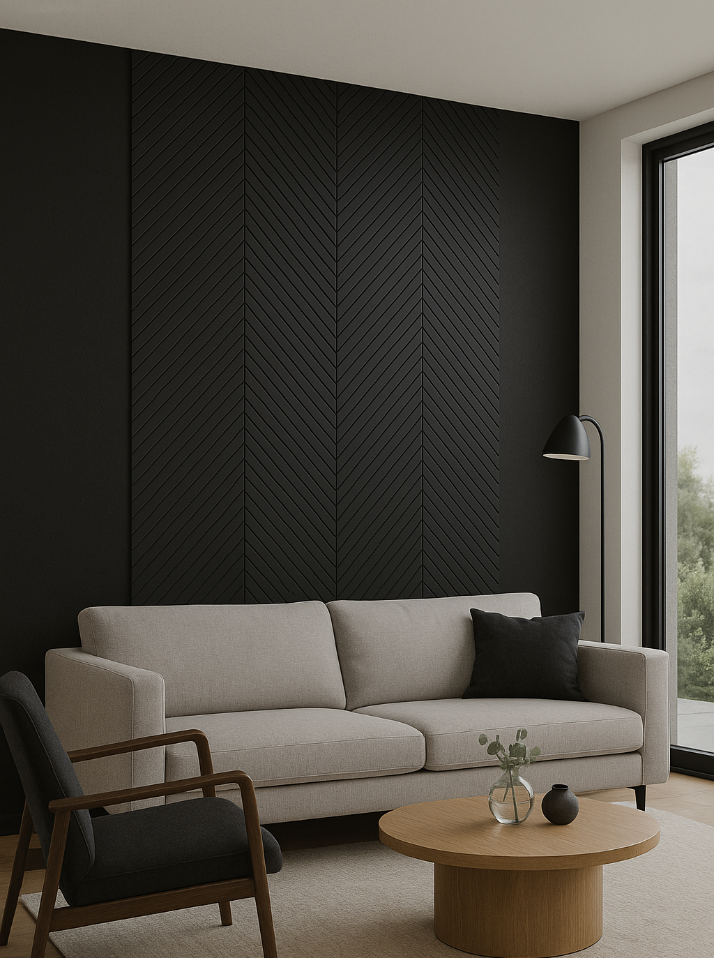 Premium Herringbone Wall Panel 240cm x 60cm ( Multiple Colours)