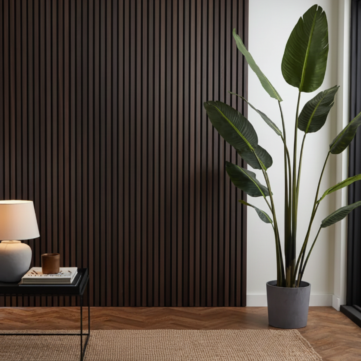 Premium Acoustic Wall Panels - Smoked Oak